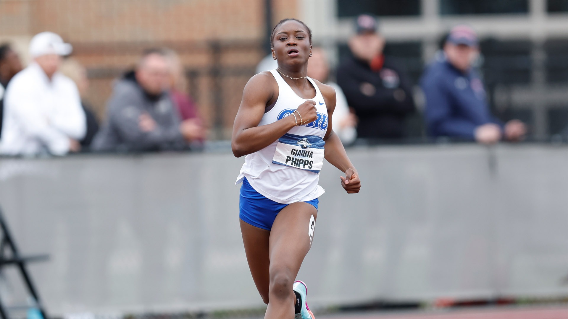 Gianna Phipps in the 400-meter dash prelims at the NCAA Outdoor Championships in 2026