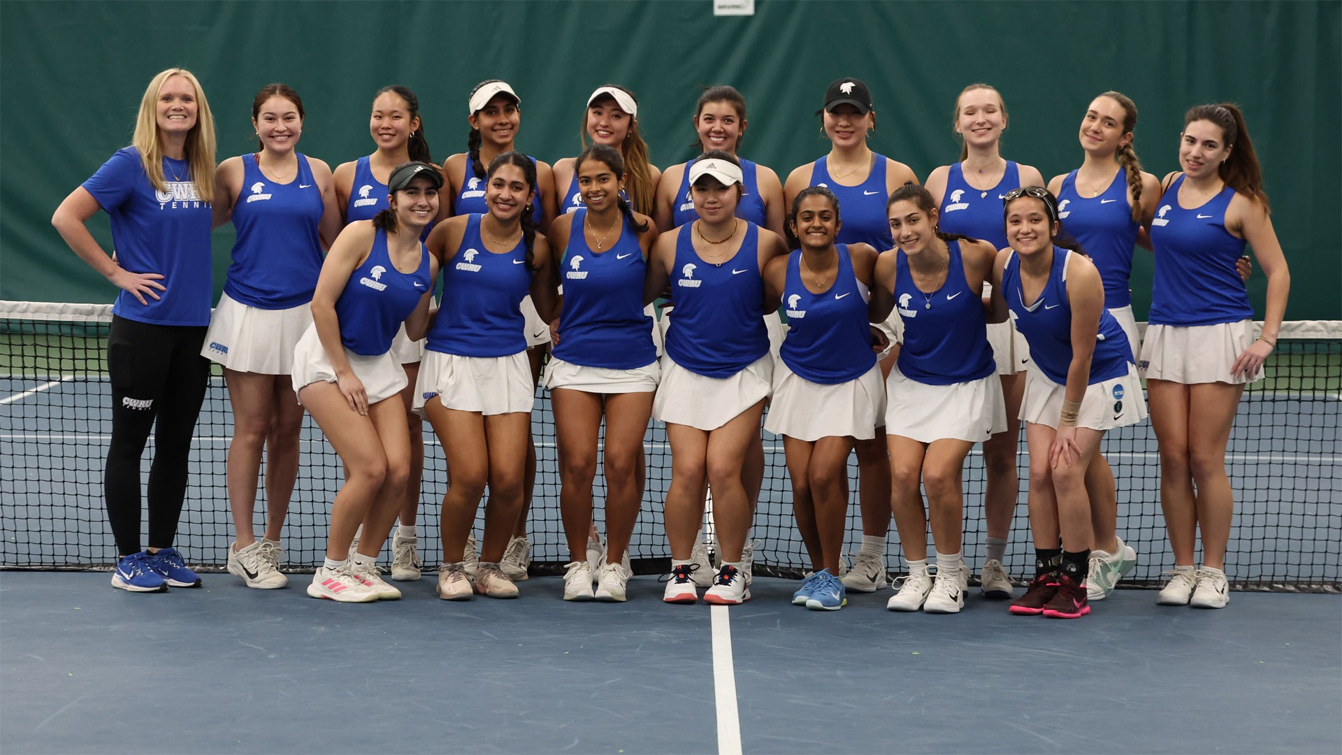 2025-26 CWRU Women's Tennis Team following a match against Denison