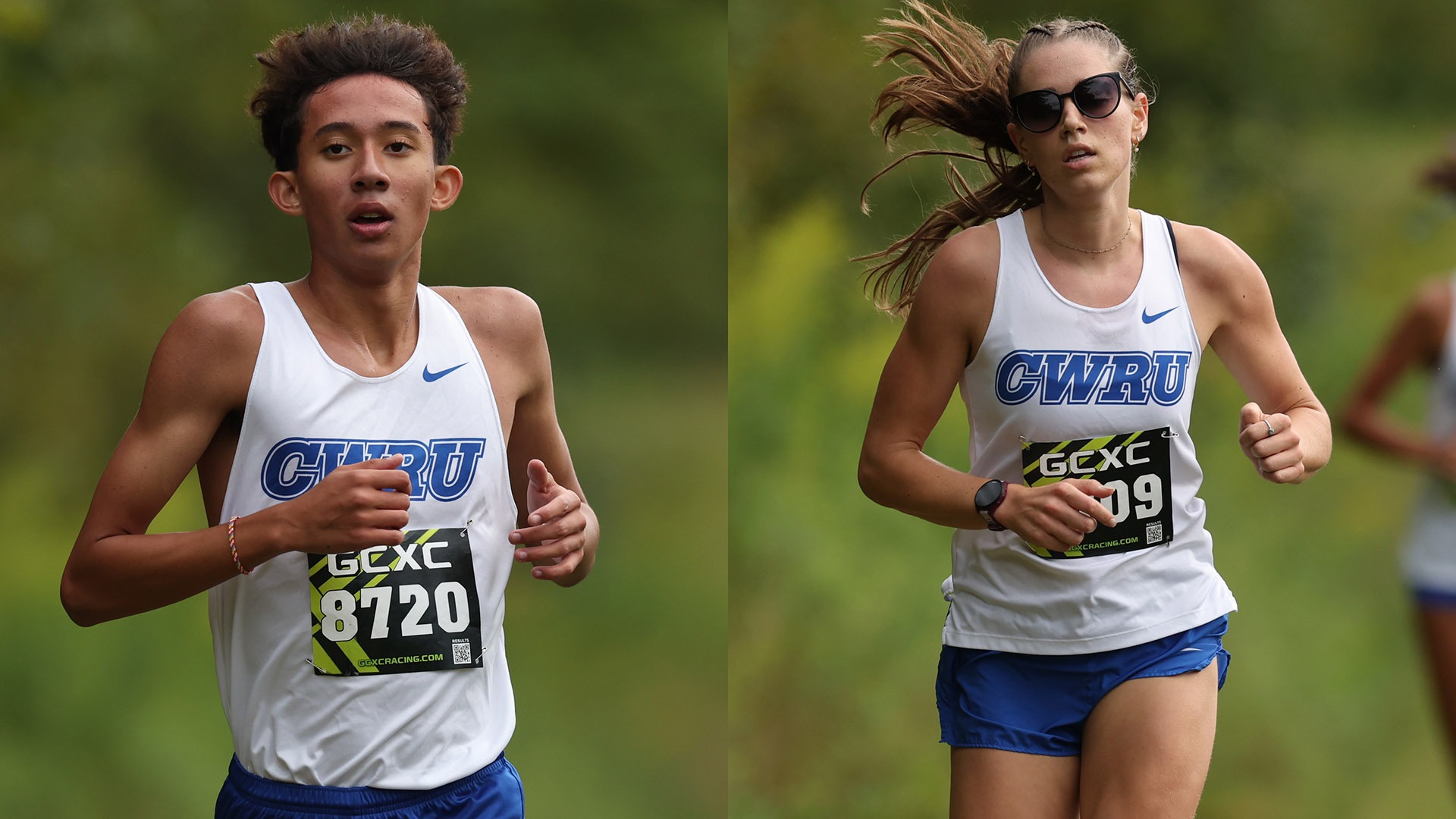 CWRU cross country runners Thijs Doot and Ceceiia Postma