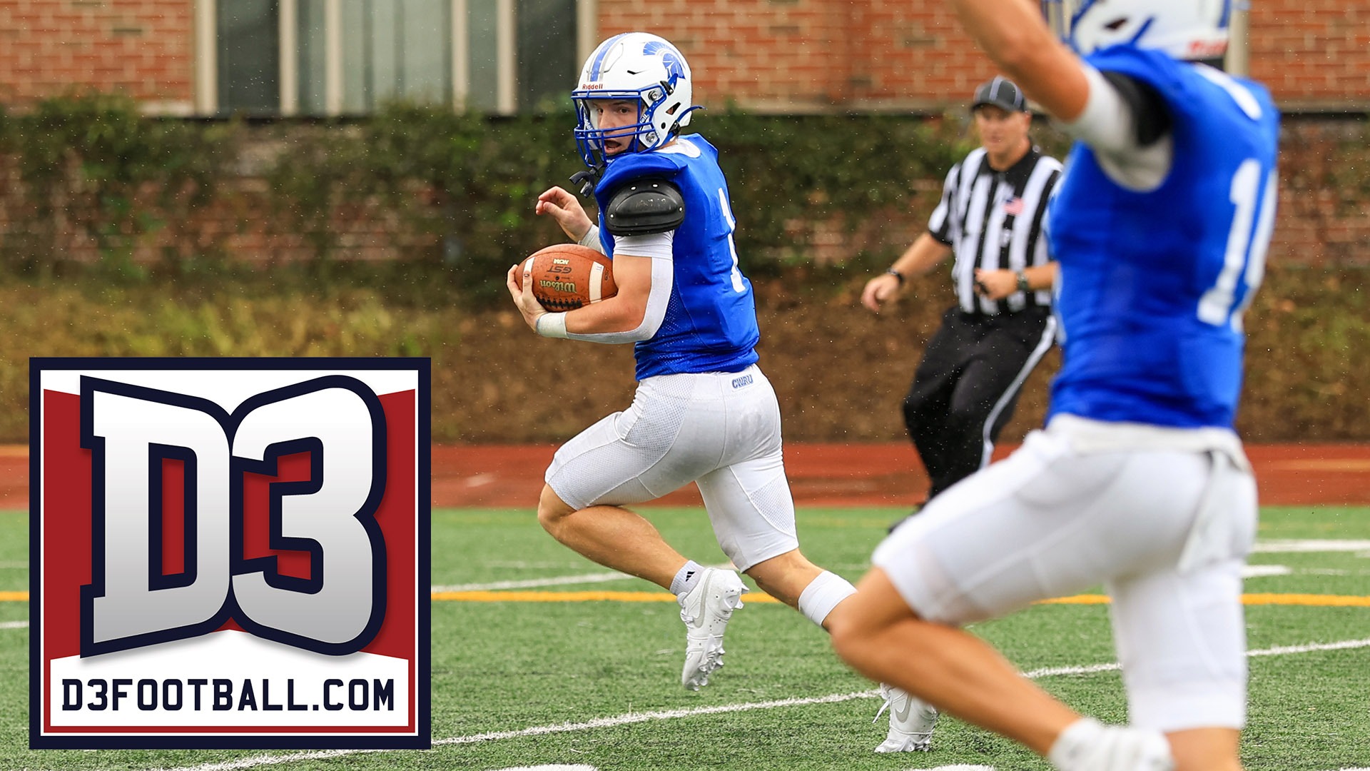 Andy Kavcic runs for a touchdown against Shenandoah