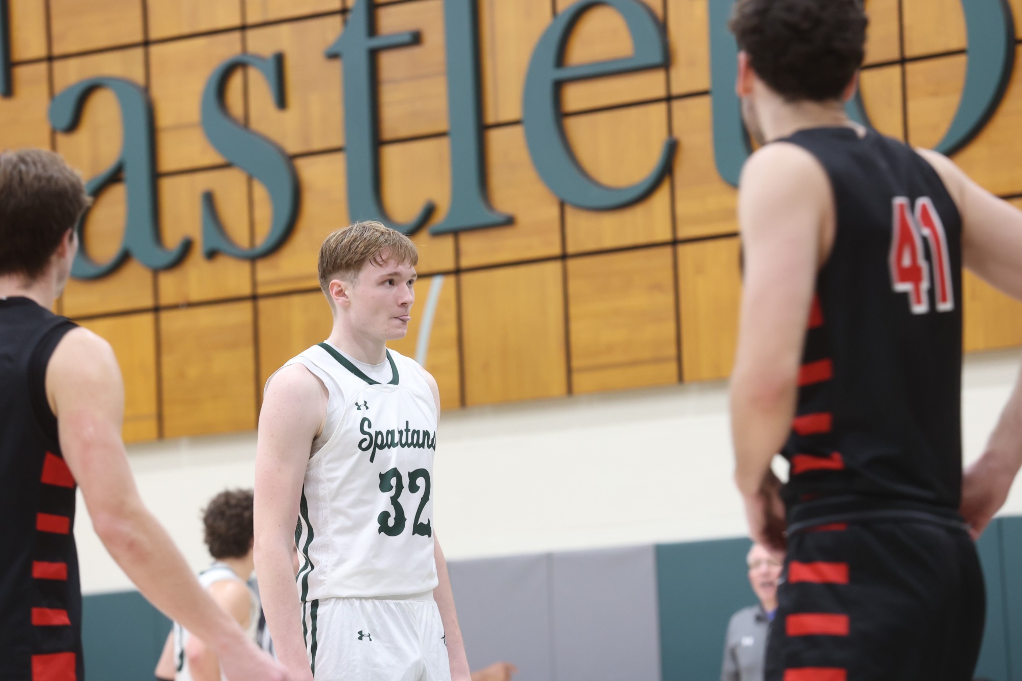 Demauro shoots foul shots. 