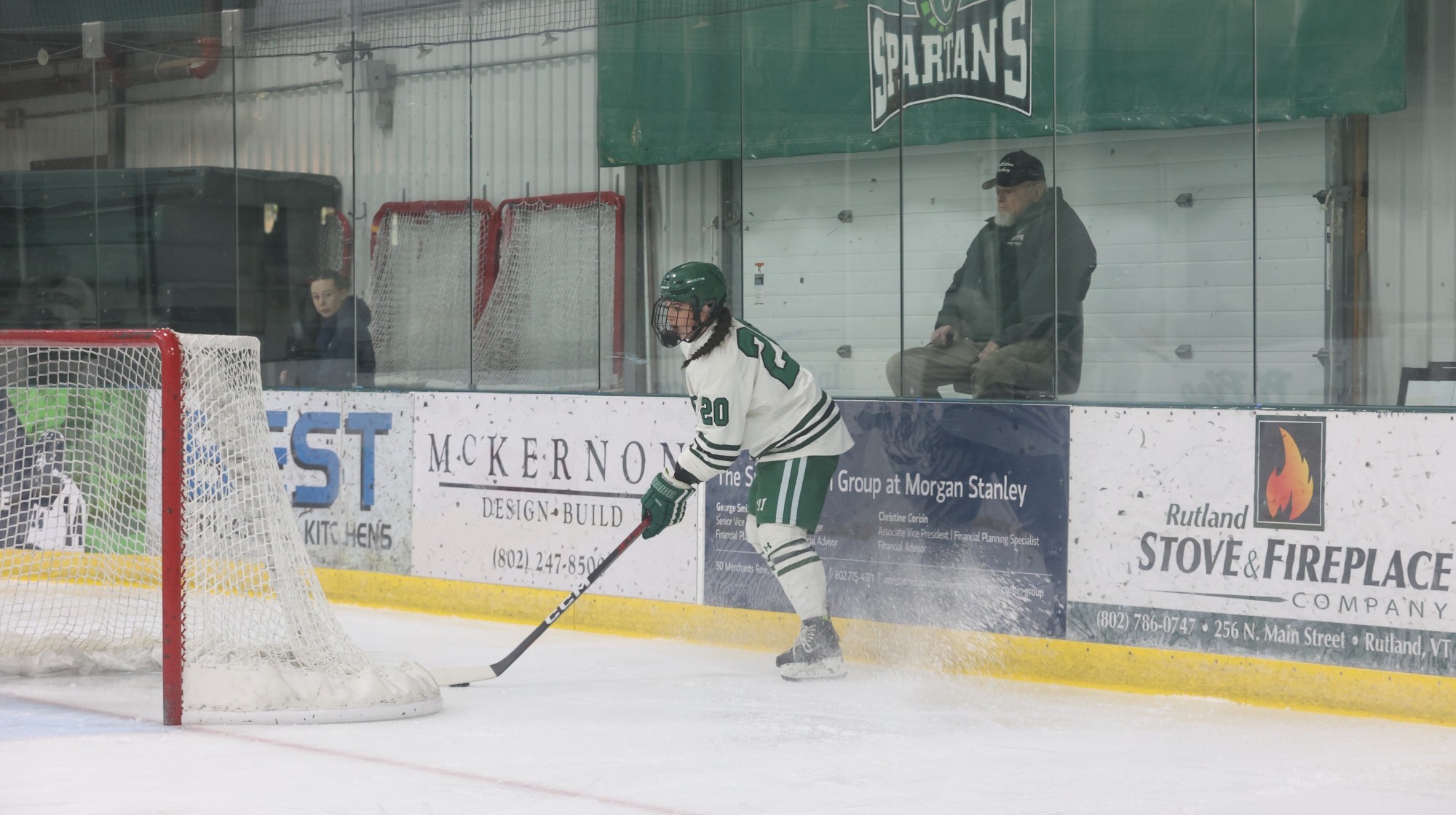 Olivia Carter behind Spartans goal