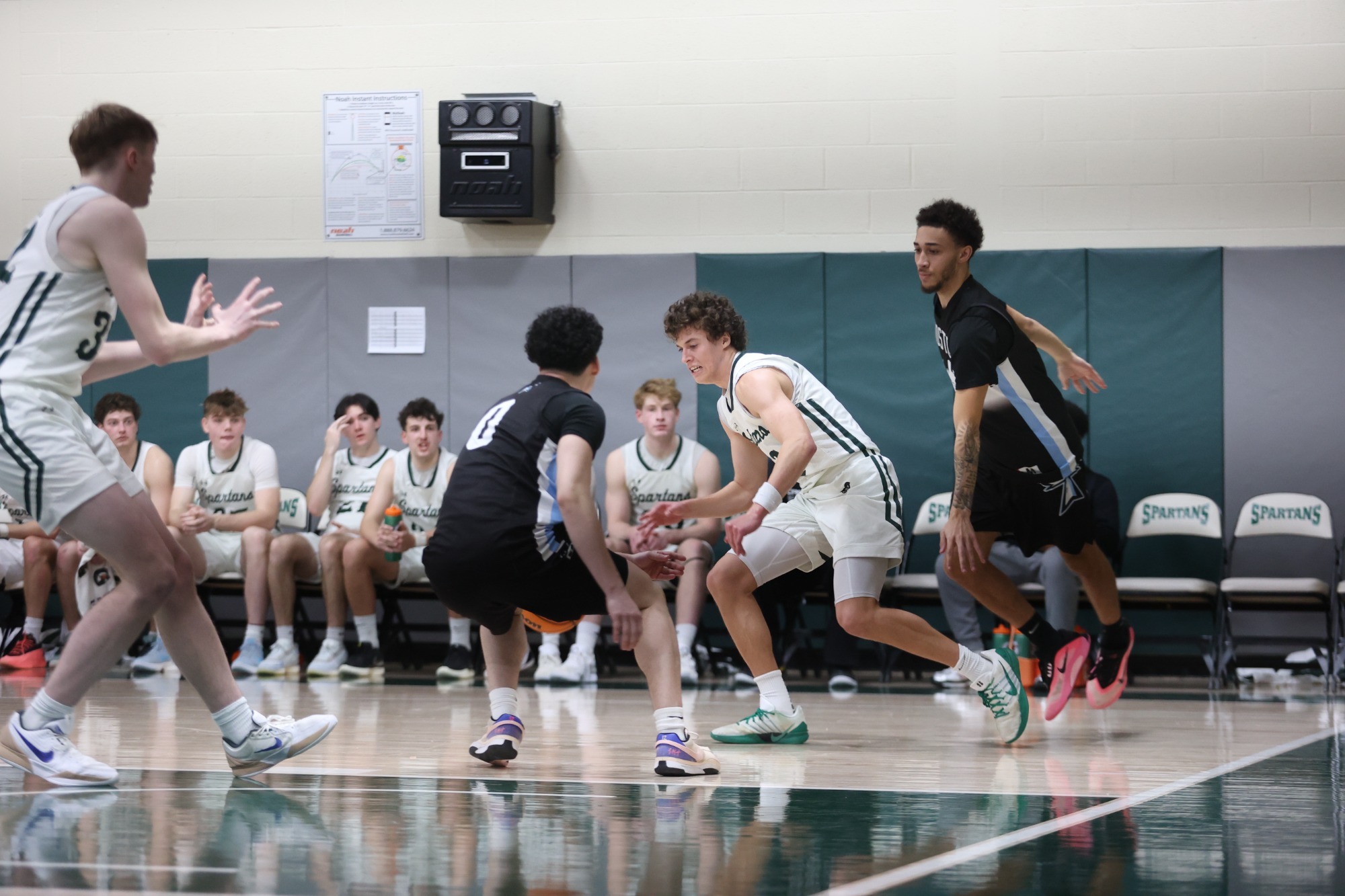 Doyle moving around defender