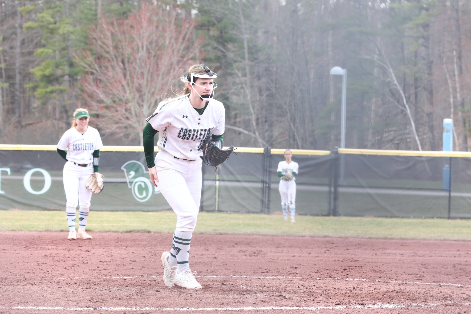 Alex Brouillette throwing a pitch