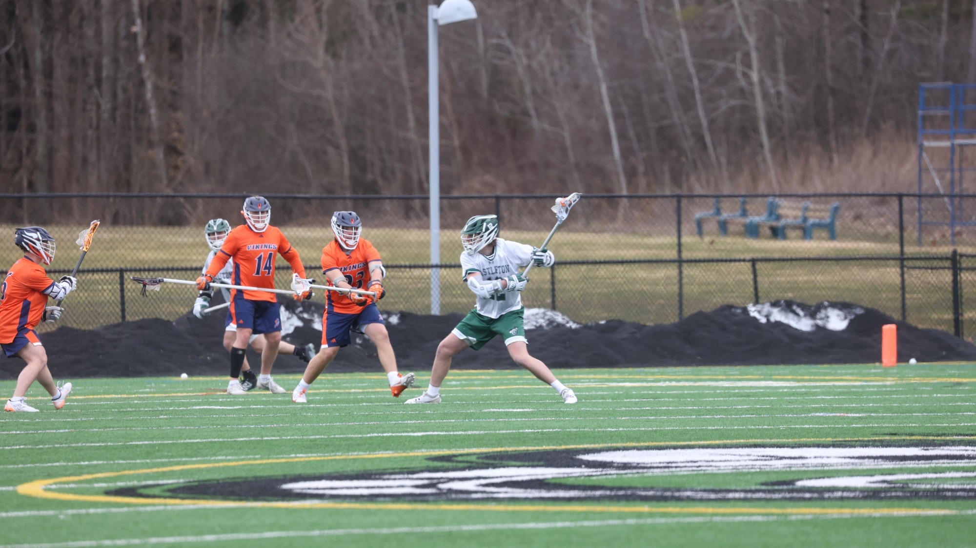 Liam Evarts takes shot against host of WestConn defenders