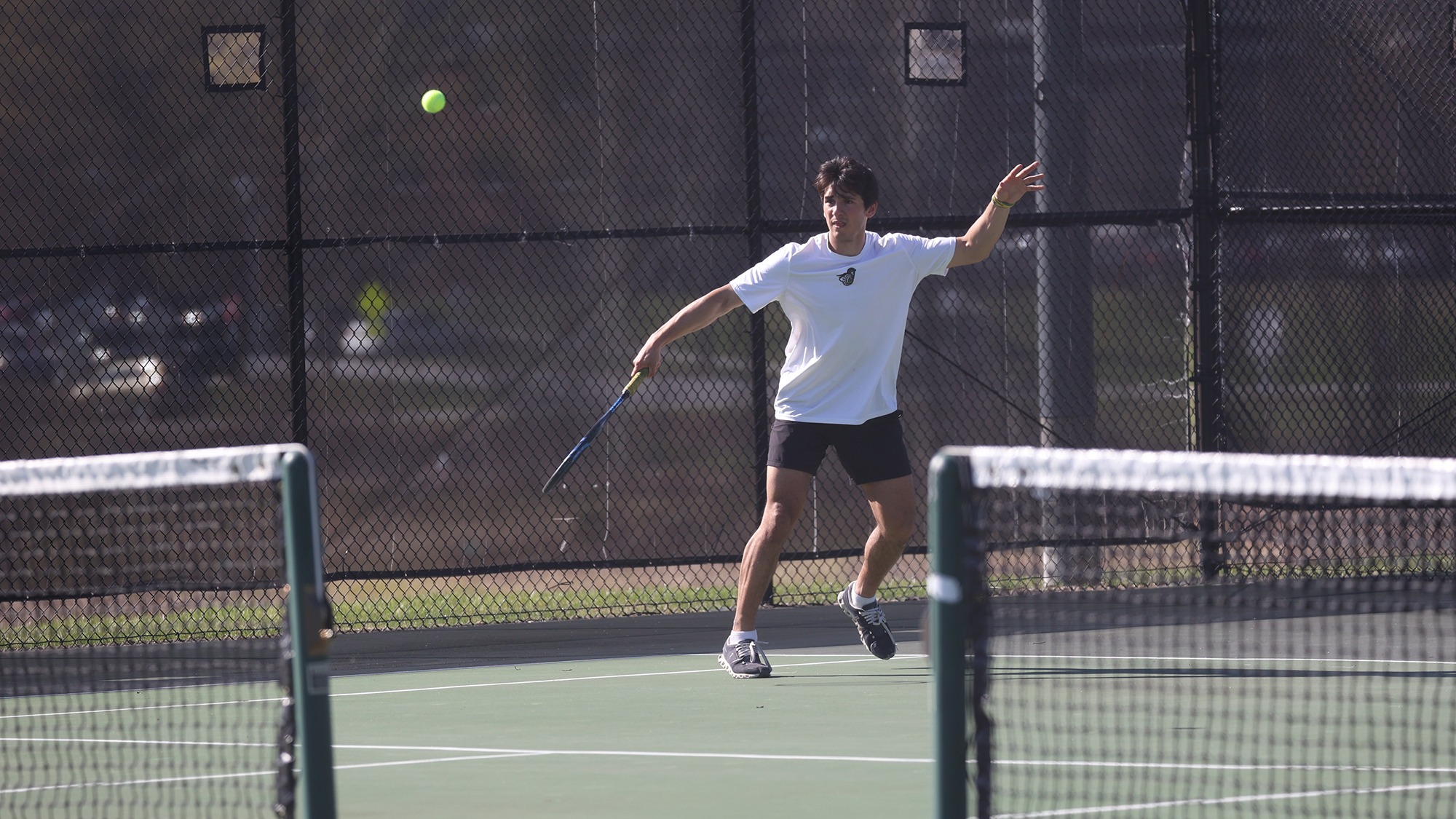 Trevor Castino hitting a ball coming at him