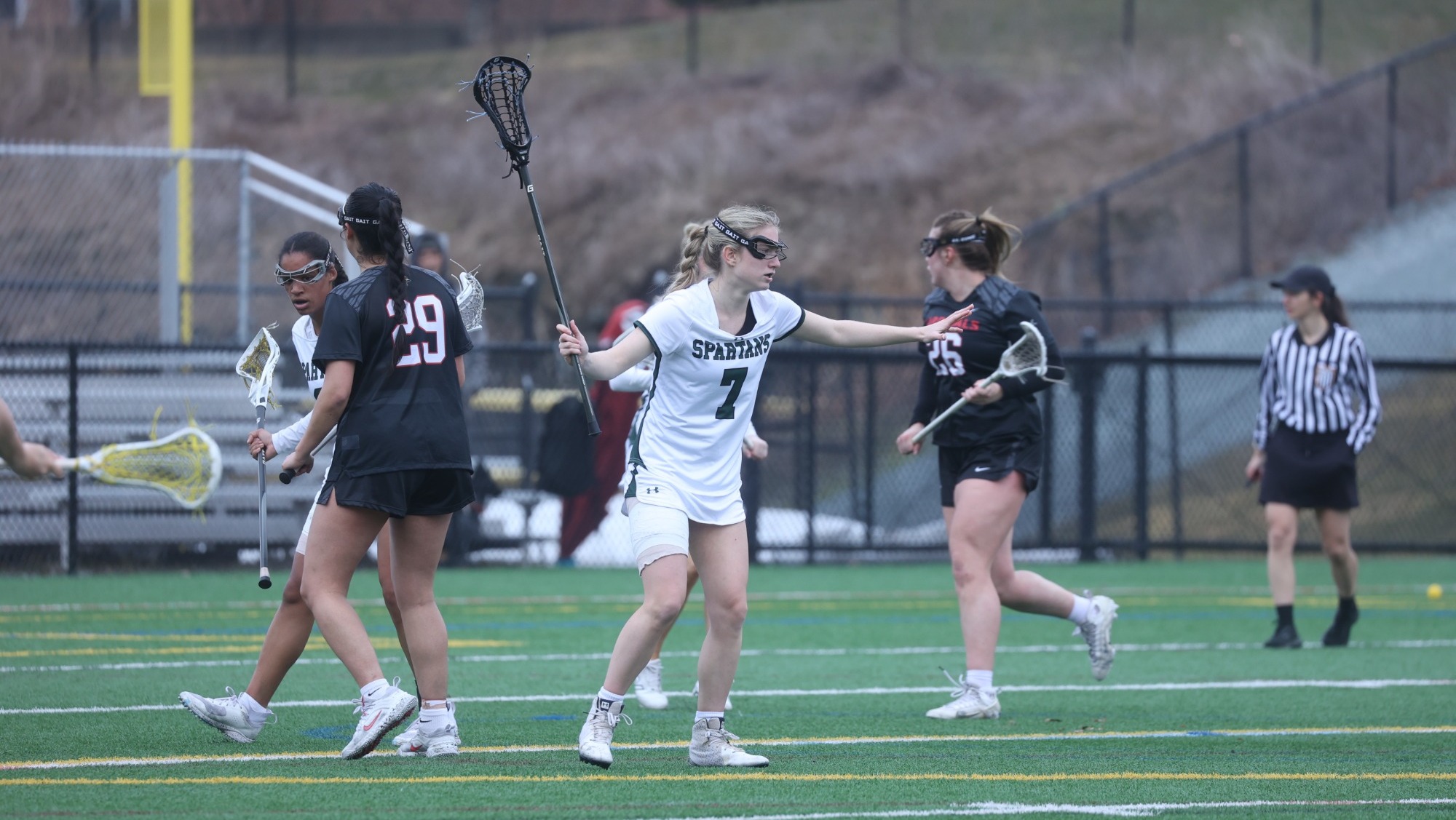 Courtney Magee working defense