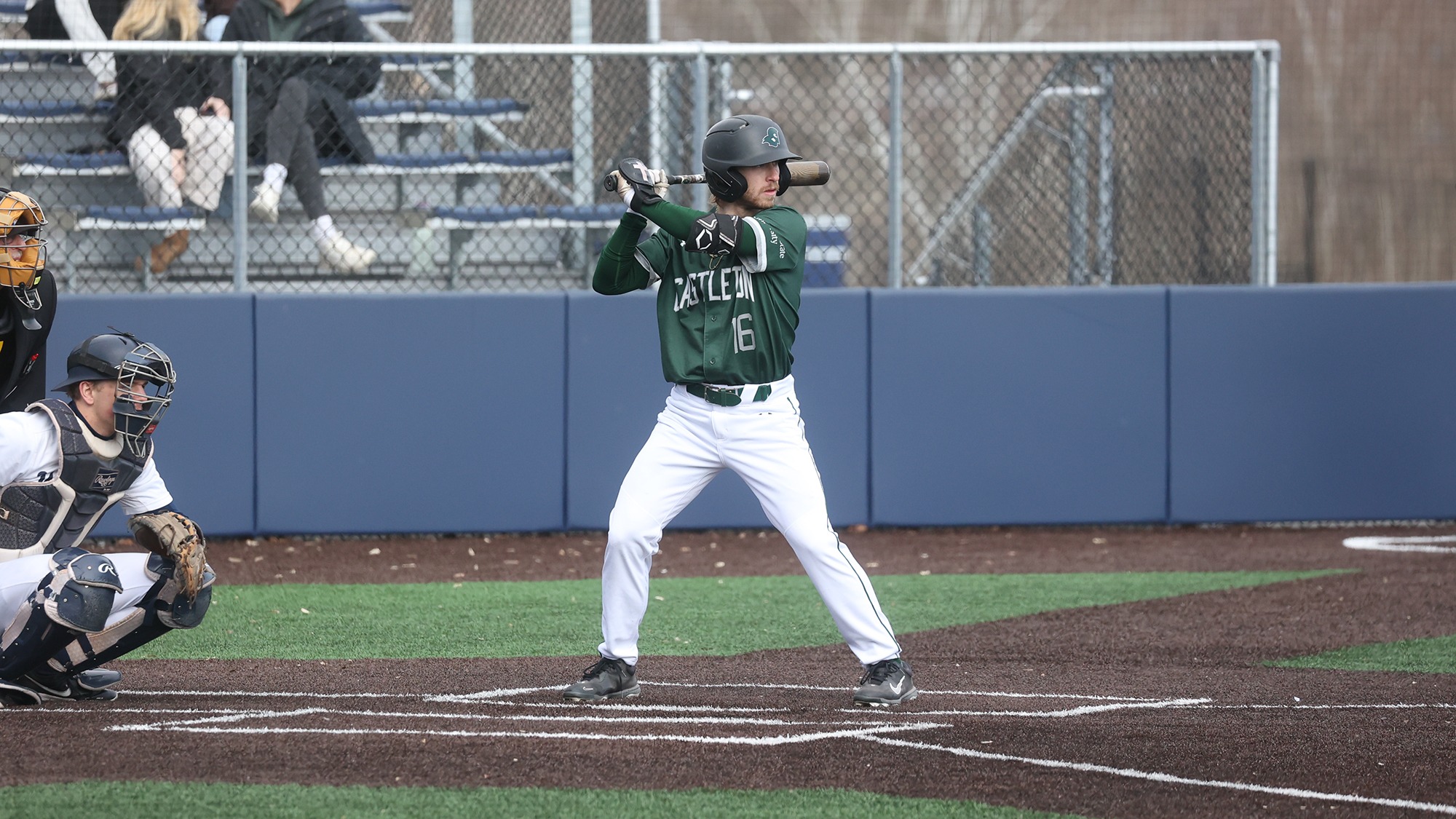 Mikey Raby Jr. waiting for the pitch in the batters box