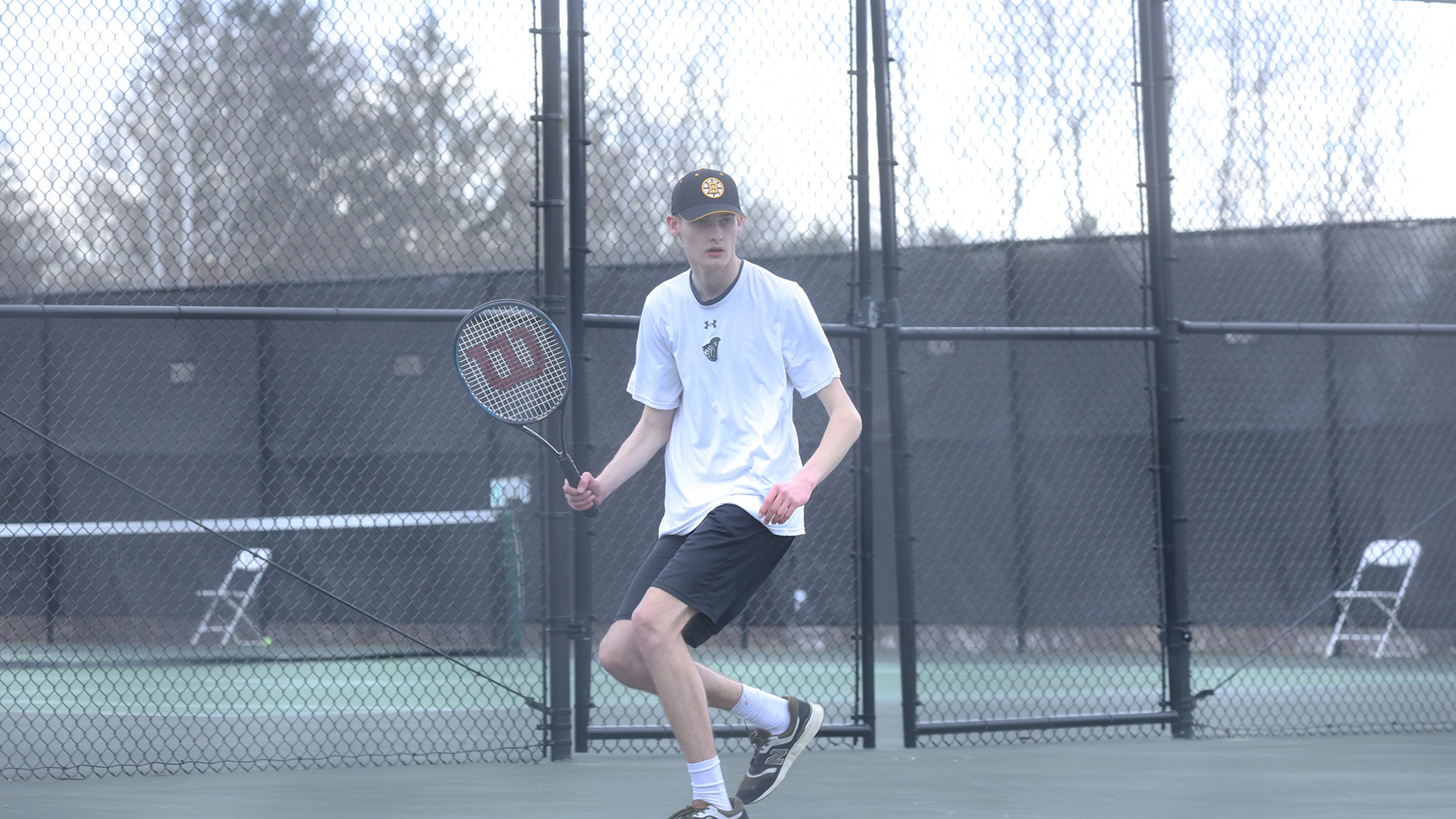 Addy Boynton waiting to return the ball