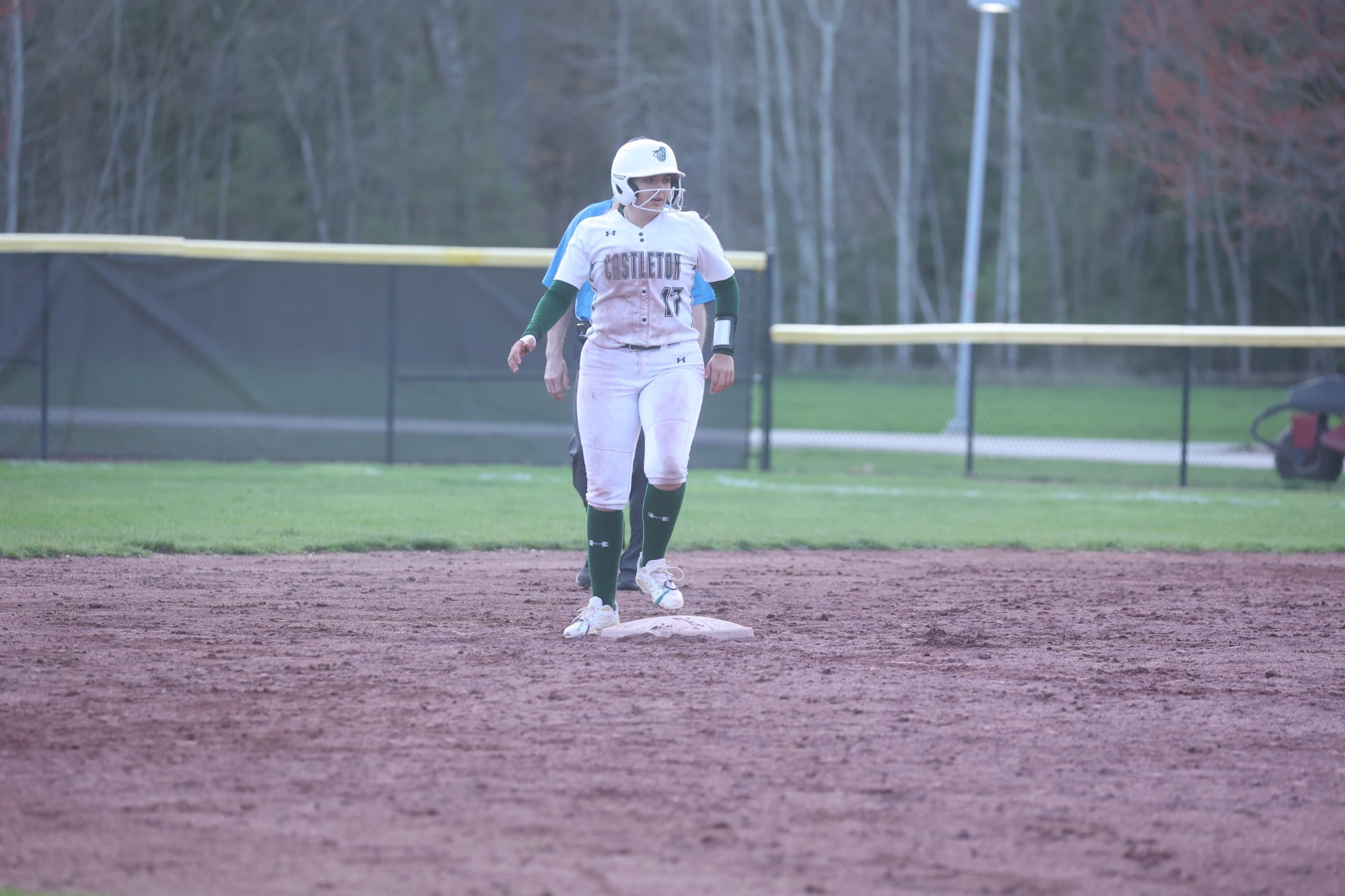 Carolyne Burlone rounding on to second base