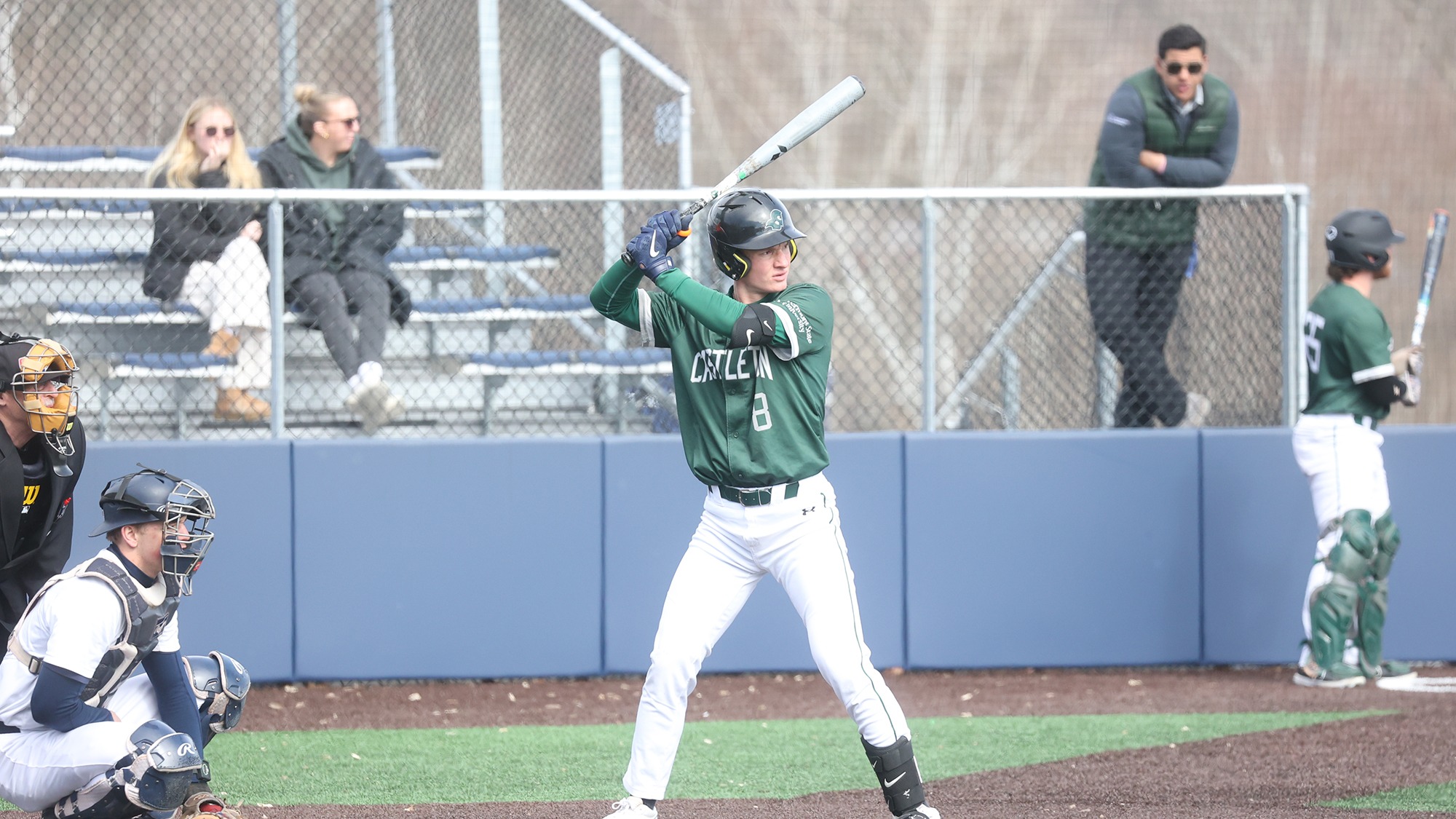Tommie Shaw waiting for a pitch in the batters box
