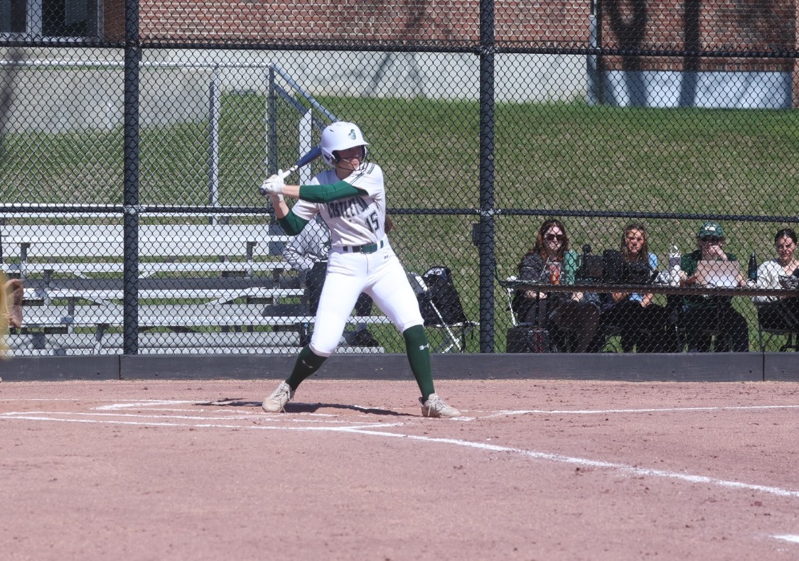 Anna Winter hitting her first career home run against Clarkson