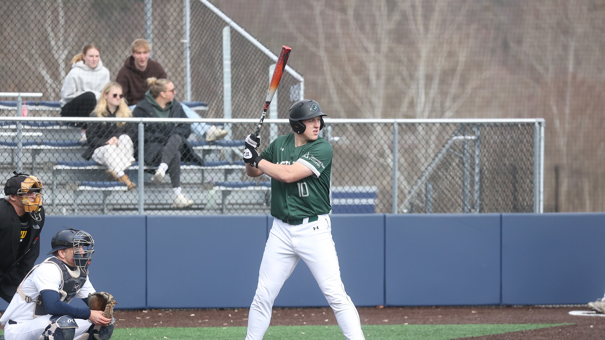 Justin Strozyk getting ready to hit in the box