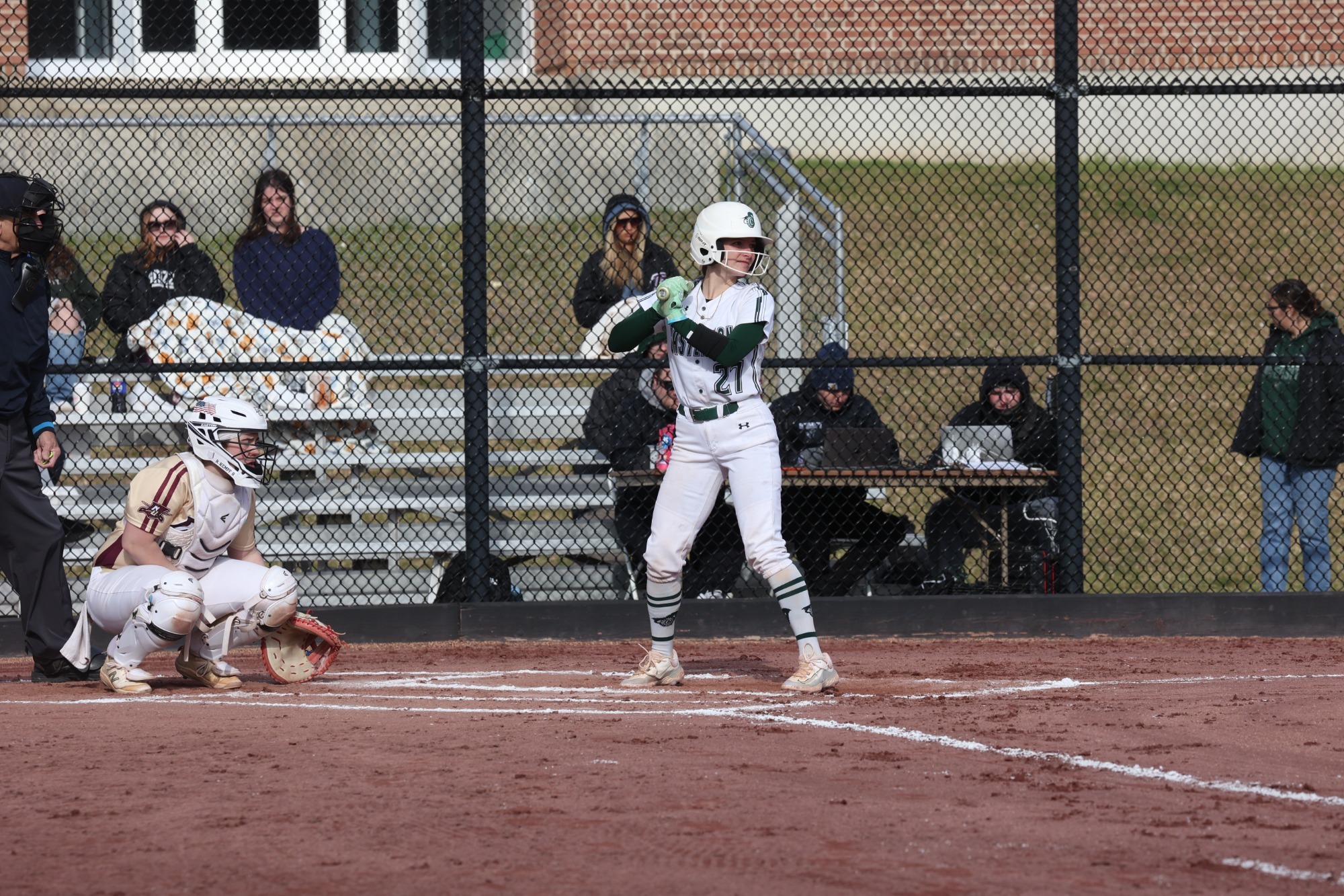 Makayla Walsh up to bat for the Spartans