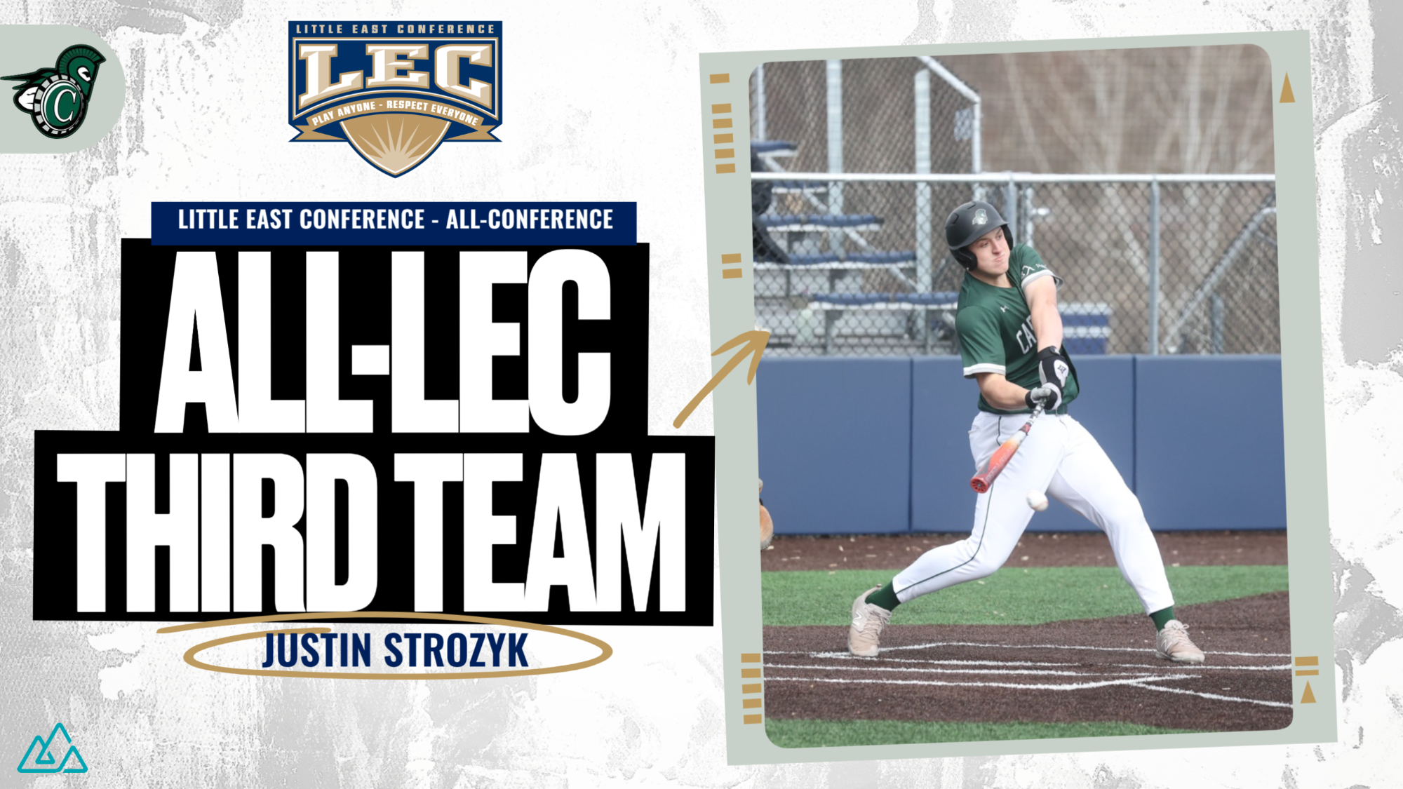 Justin Strozyk All-LEC Third Team graphic 