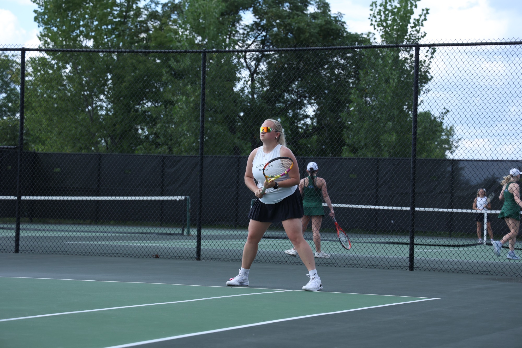 Rutowski waiting for a serve