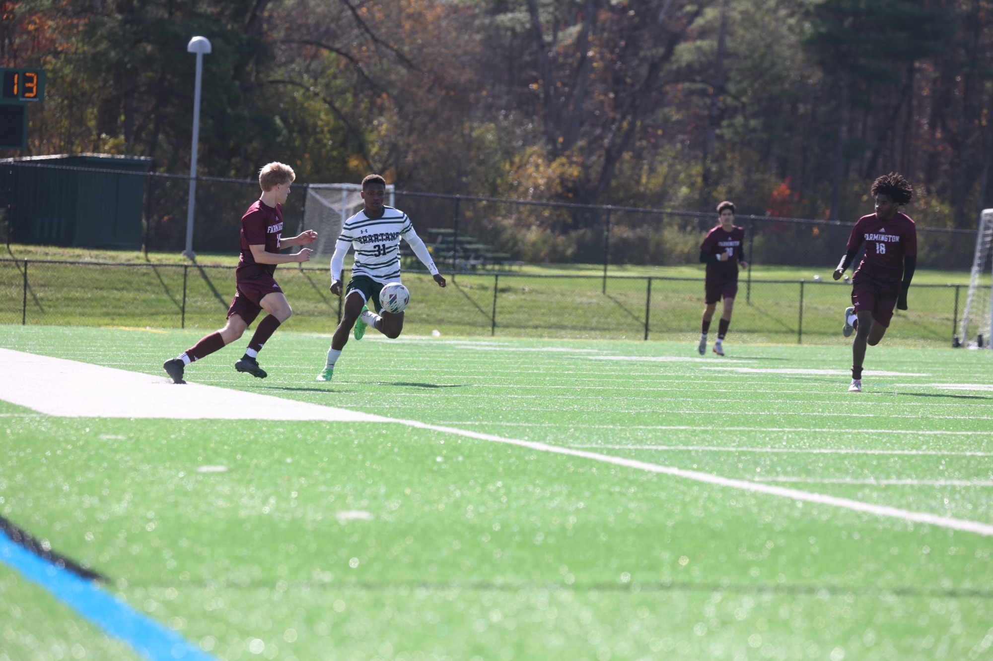 Jacques Alfani going after the ball