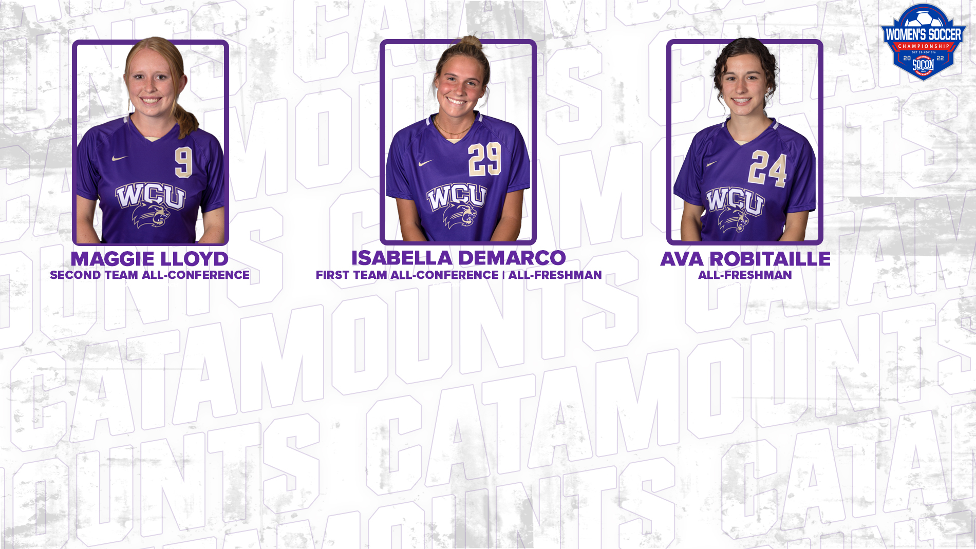 Isabella DeMarco Earns First Team AllConference; Lloyd and Robitaille