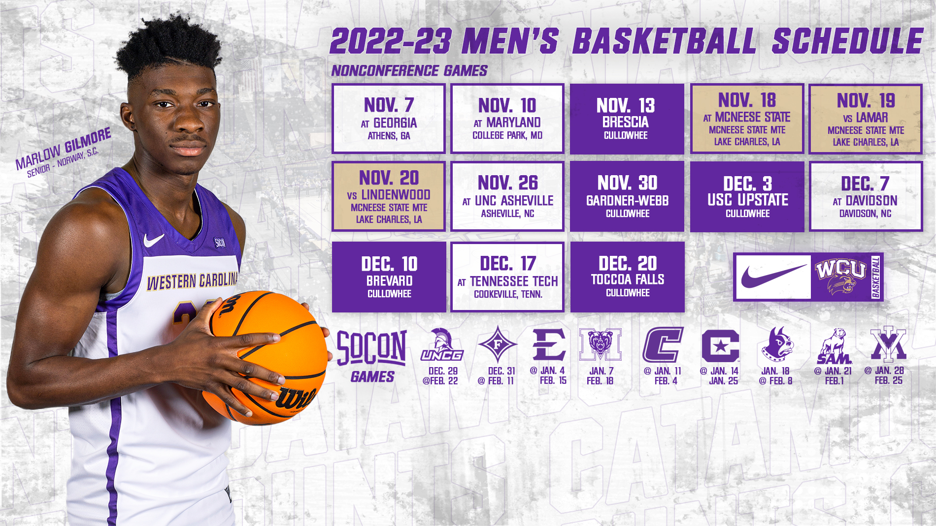 Southern Conference Announces League Schedules for 202223 Season