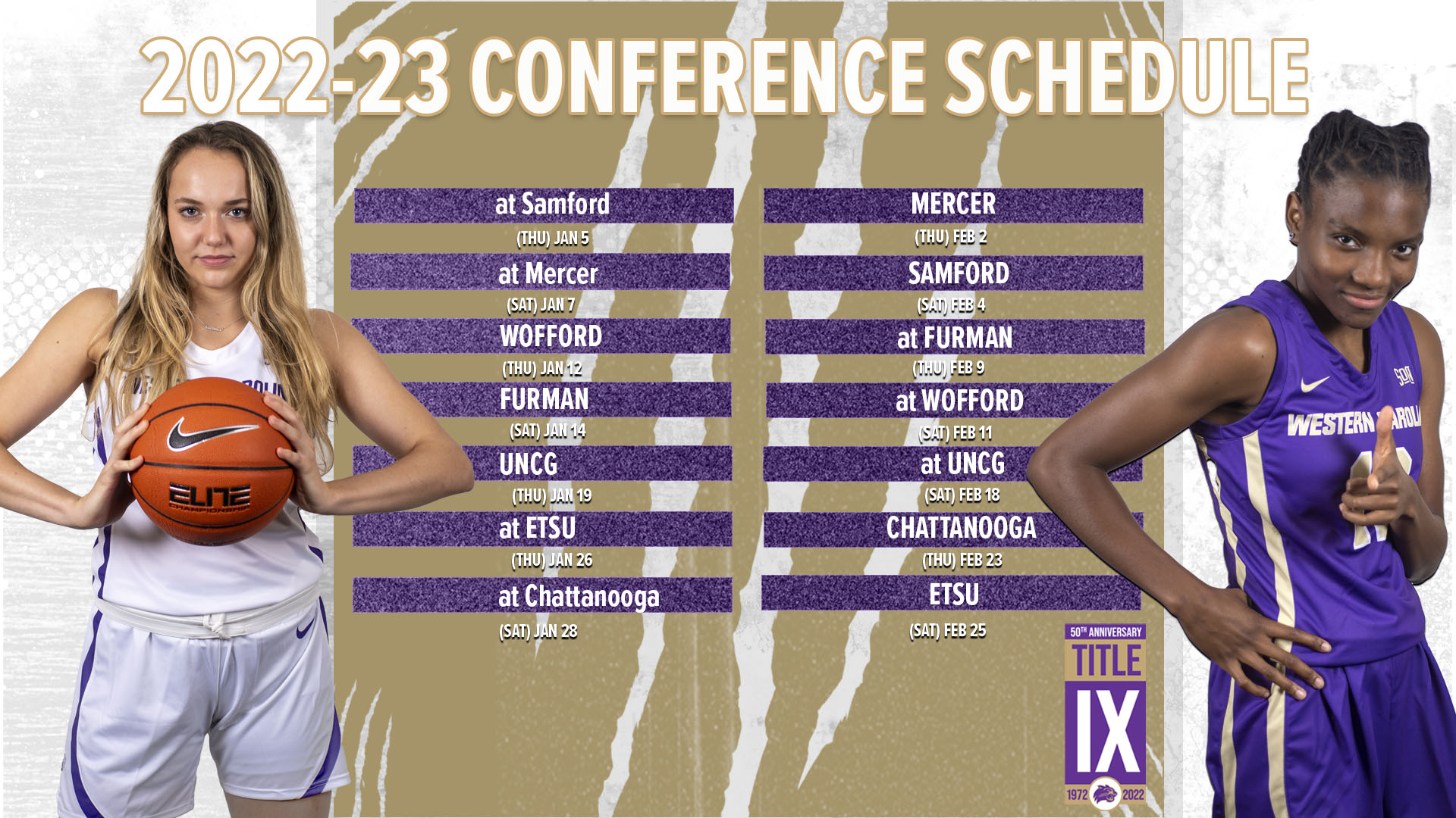Women's Basketball Announces Southern Conference Schedule Western