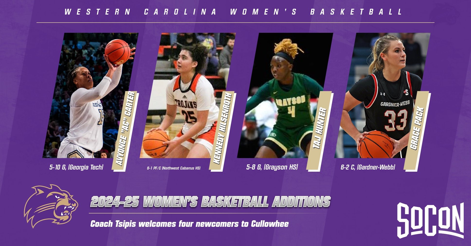 Four Joining WCU Women's Basketball Western Carolina University Four Joining WCU Women's Basketball Western Carolina University