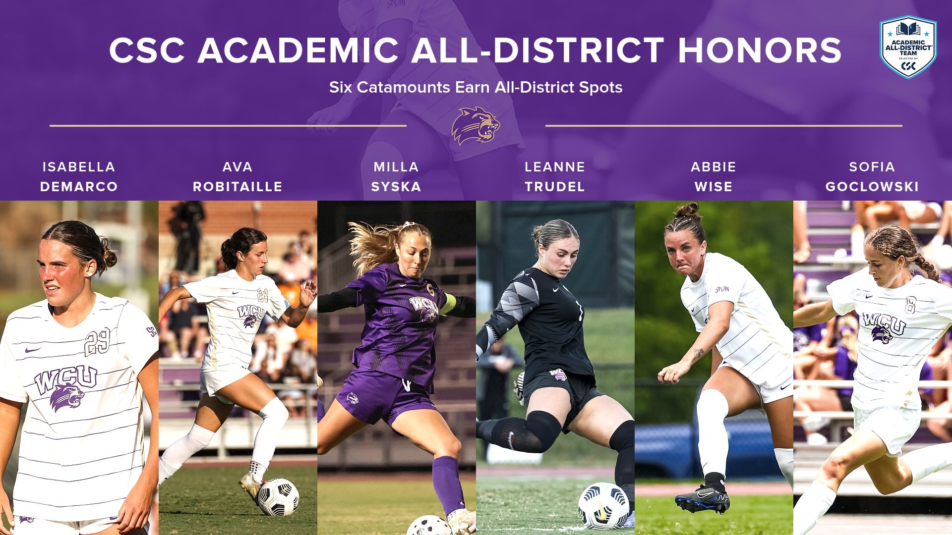 WSocc CSC Academic All-District 2025