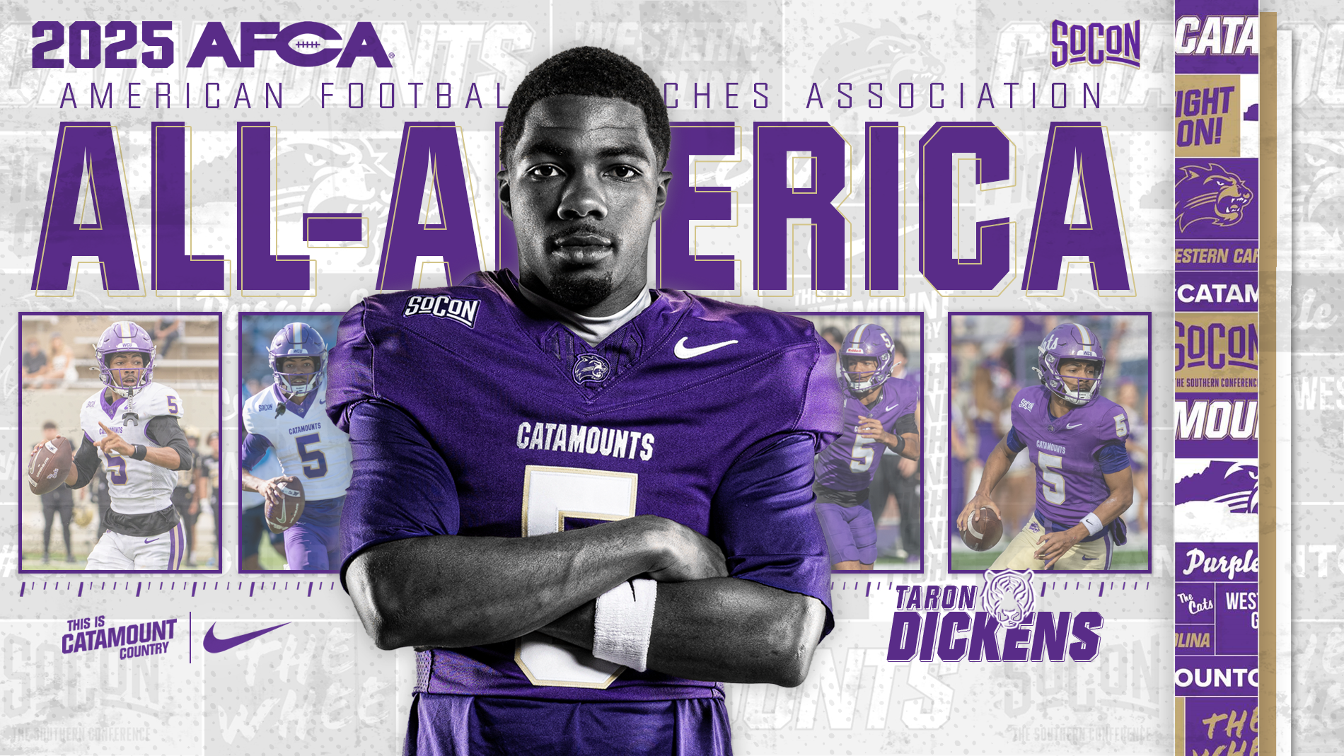 2025 - AFCA All-America - Taron Dickens - FRONT