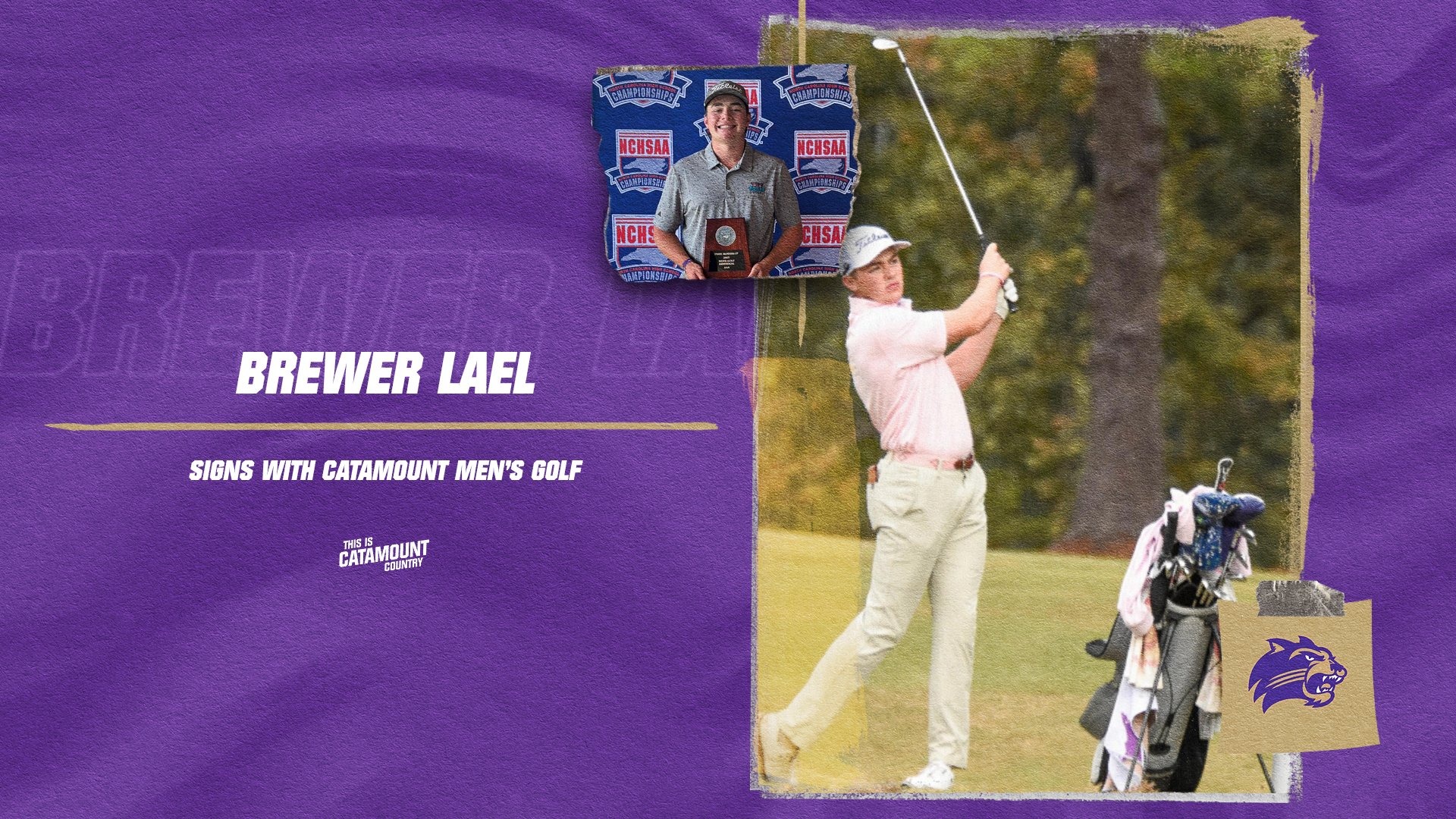 WCU MGOLF - Brewer Lael - Signed - FRONT
