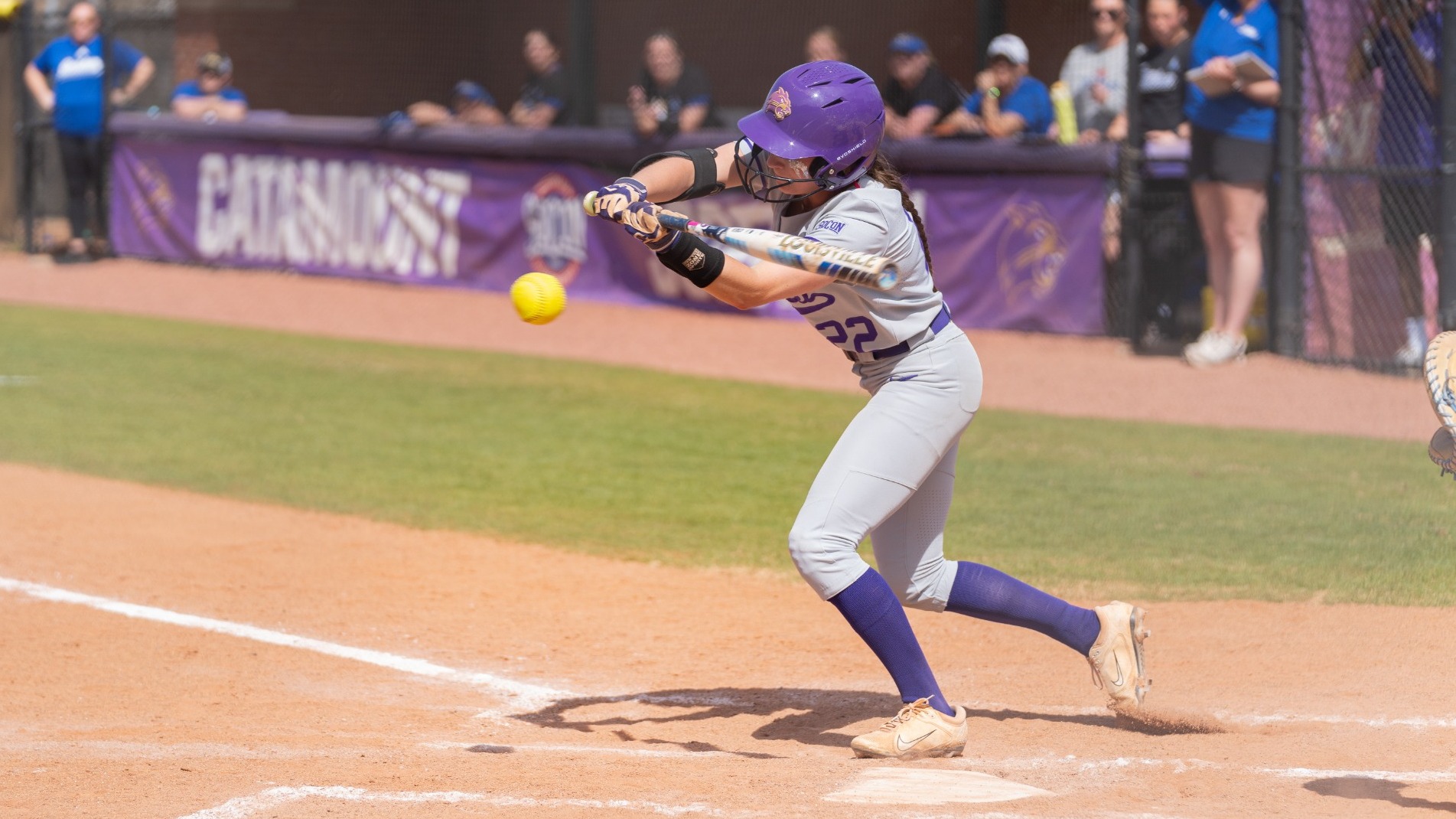 Catamount Softball hosted Tulsa in a nonconference doubleheader on Wednesday afternoon