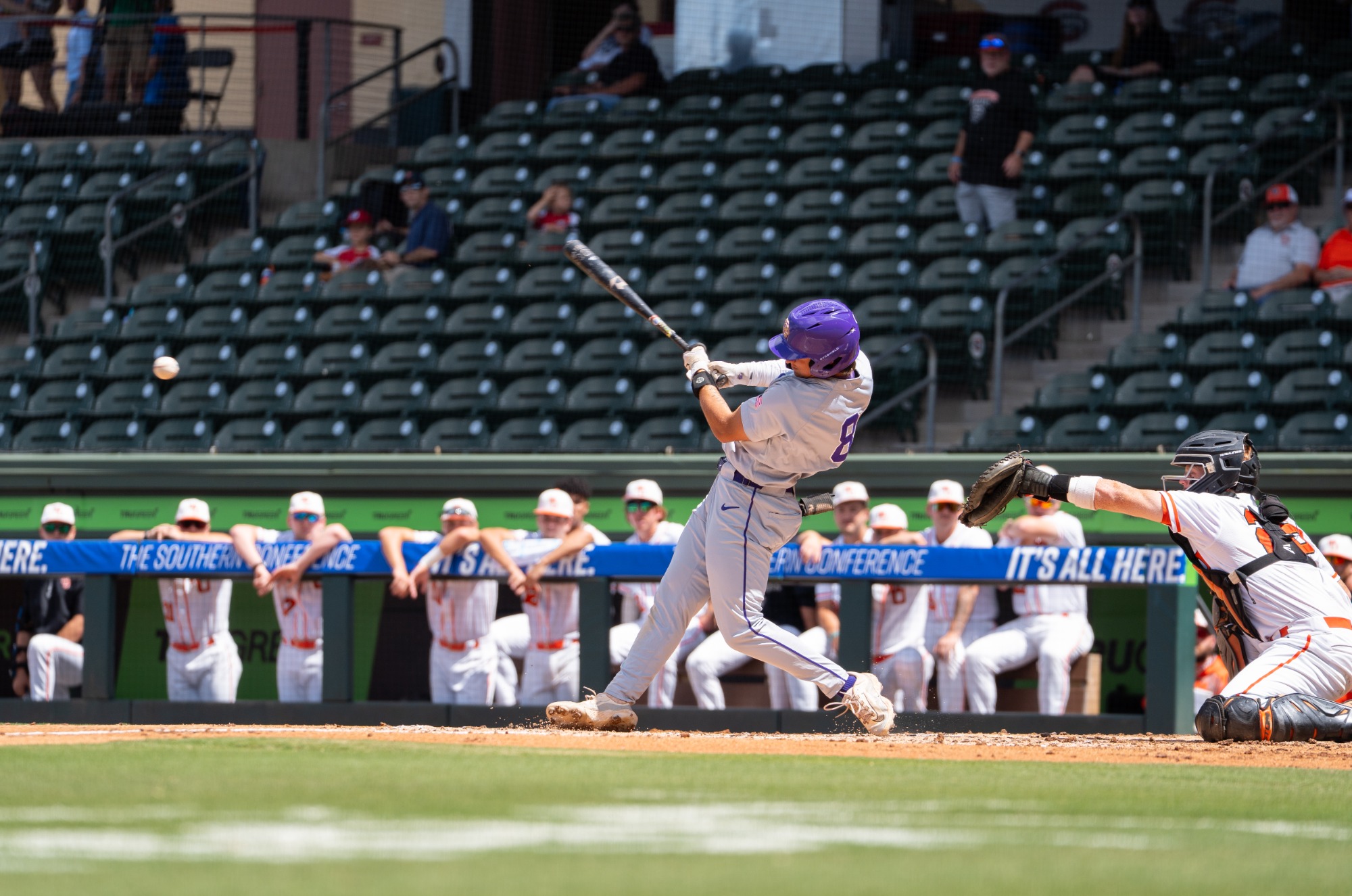 Trey Spees in Thursday's win over Mercer at the SoCon Championship.