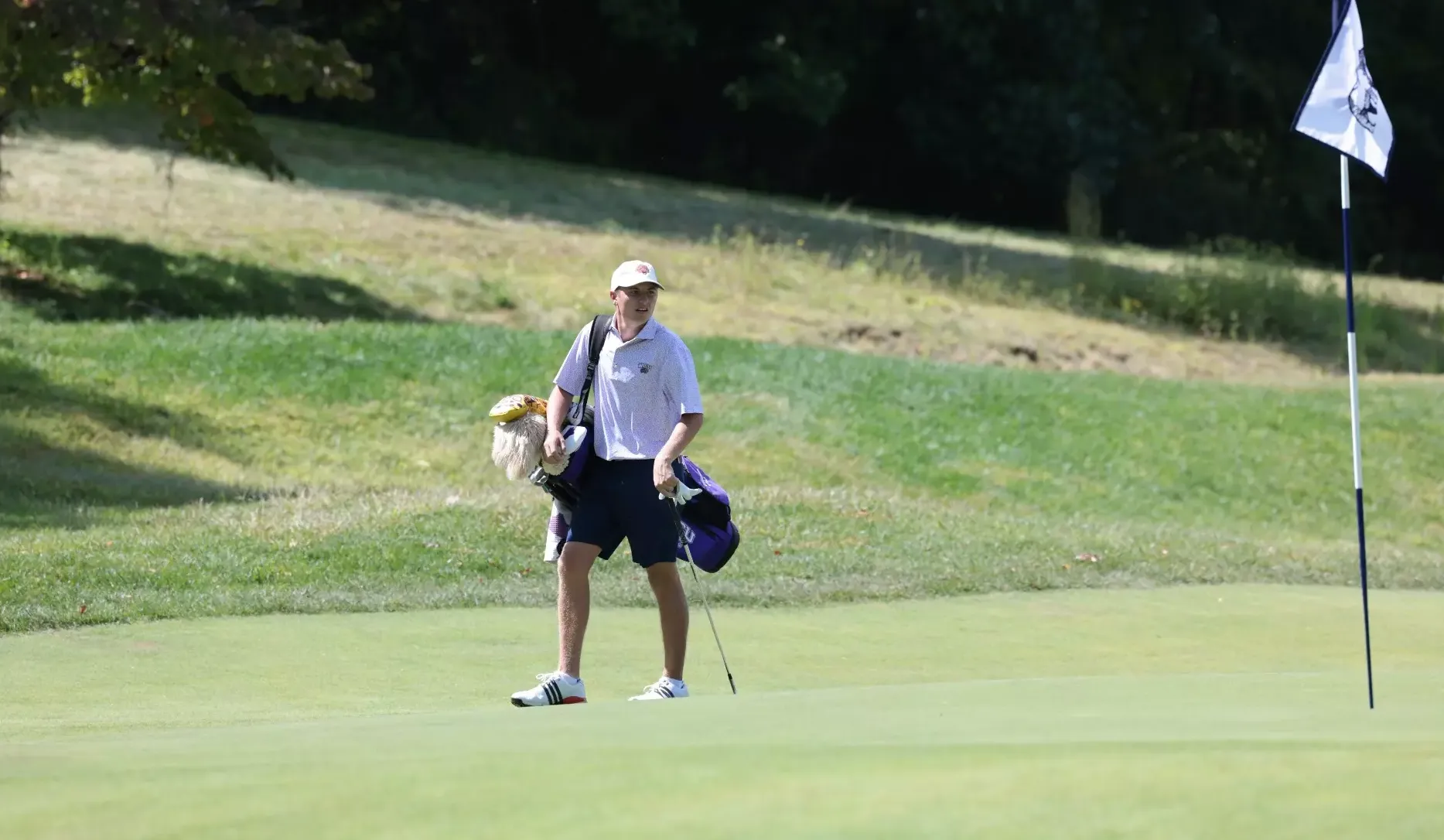Freshman Charlie Coe during Sunday's opening round of the 2025 JT Poston Invitational at the Waynesville Inn & Golf Club.