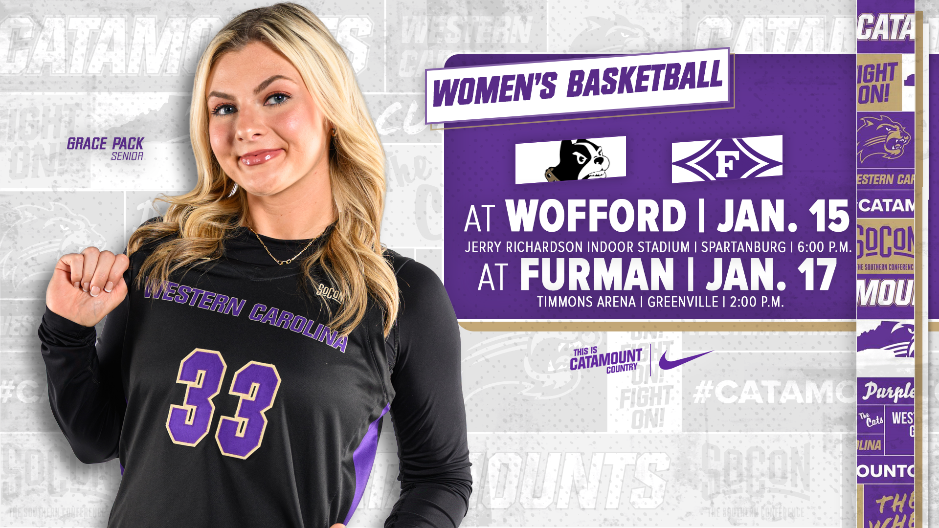 WBB at Wofford and Furman Preview