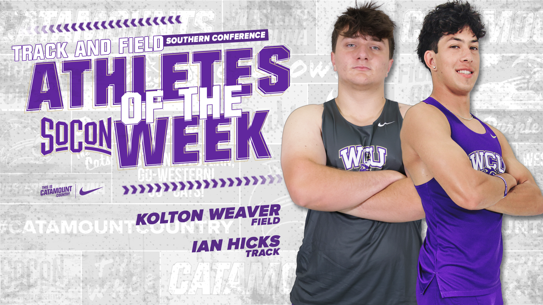T&F Men's Athletes of The Week 1/14/26