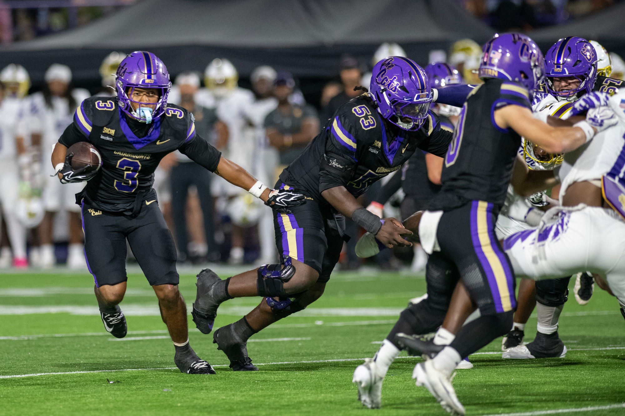 Josh Perry rushed for a career-high 157 yards and two touchdowns in Western Carolina's upset victory over No. 8/9 Tennessee Tech on Saturday in Cullowhee.