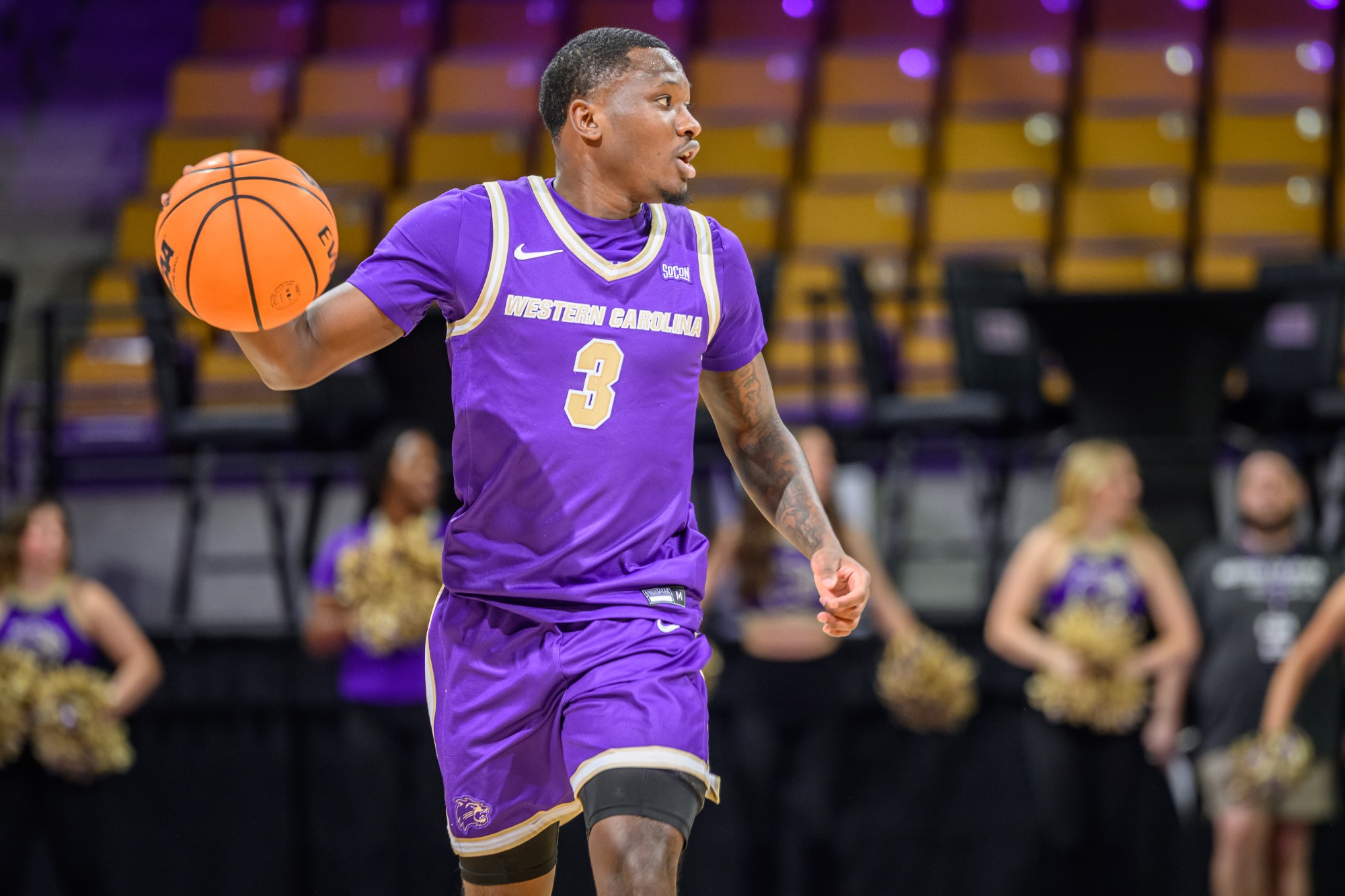 Julien Soumaoro led the Catamounts with 15 points in the win over The Citadel.