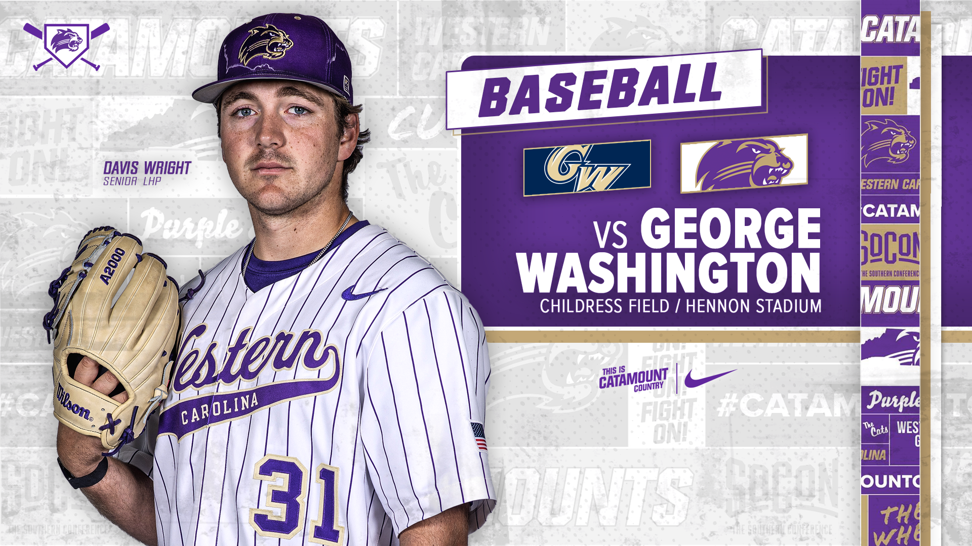 2026 - BASE - WCU vs. George Washington - FRONT