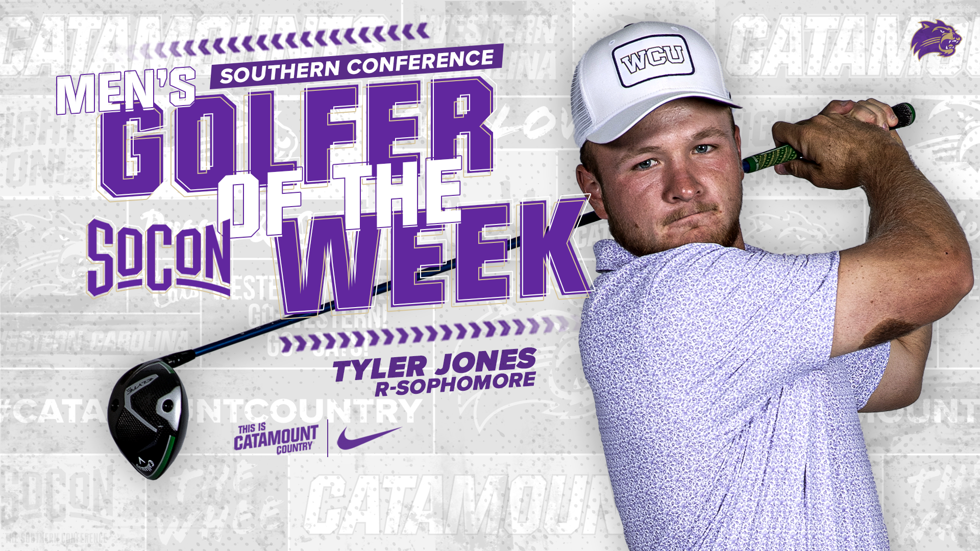 Tyler Jones - SoCon Men's Golfer of the Week - 2-4 - FRONT