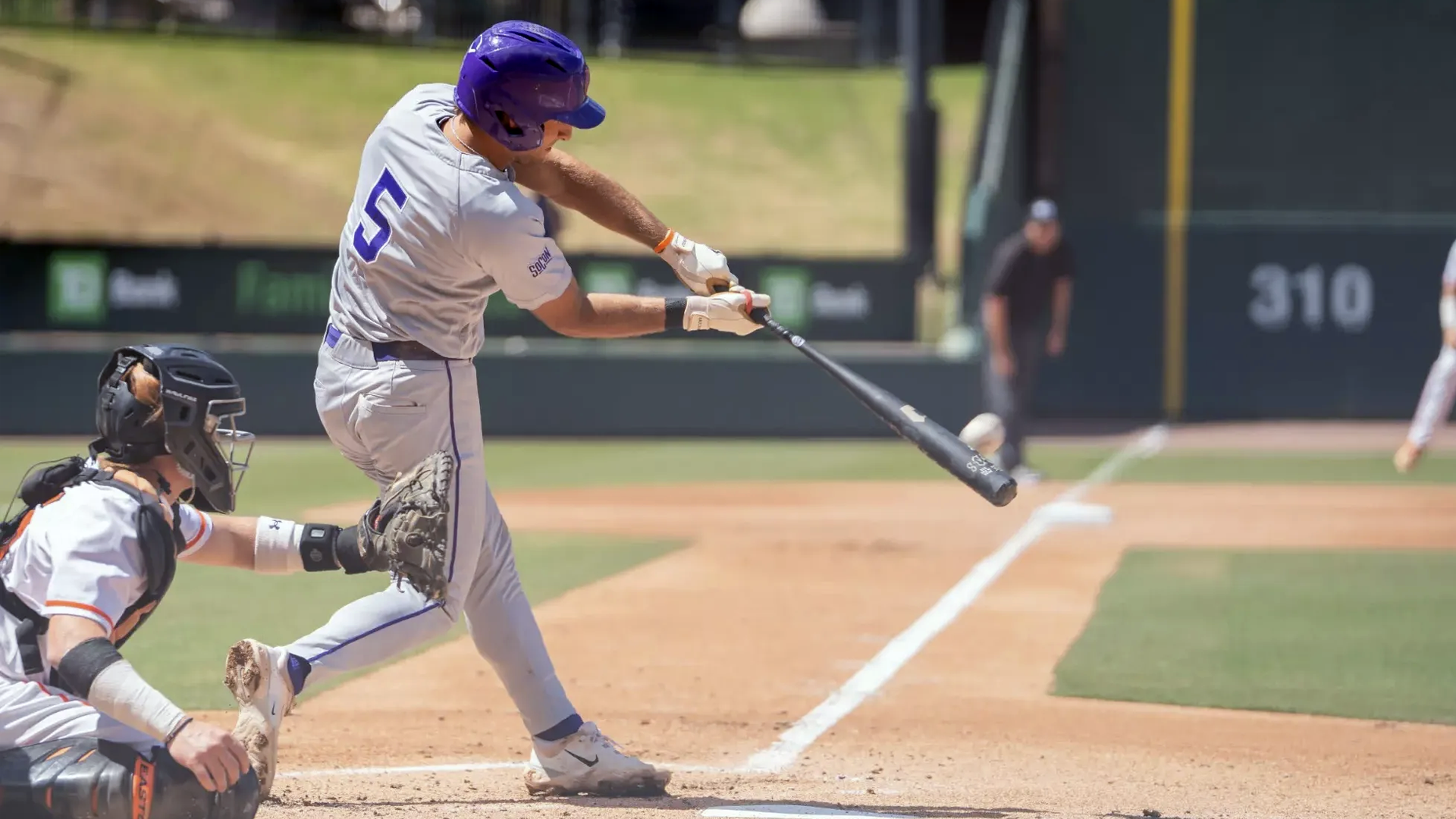 Trent Turner - At Bat - Gray Uni - FRONT