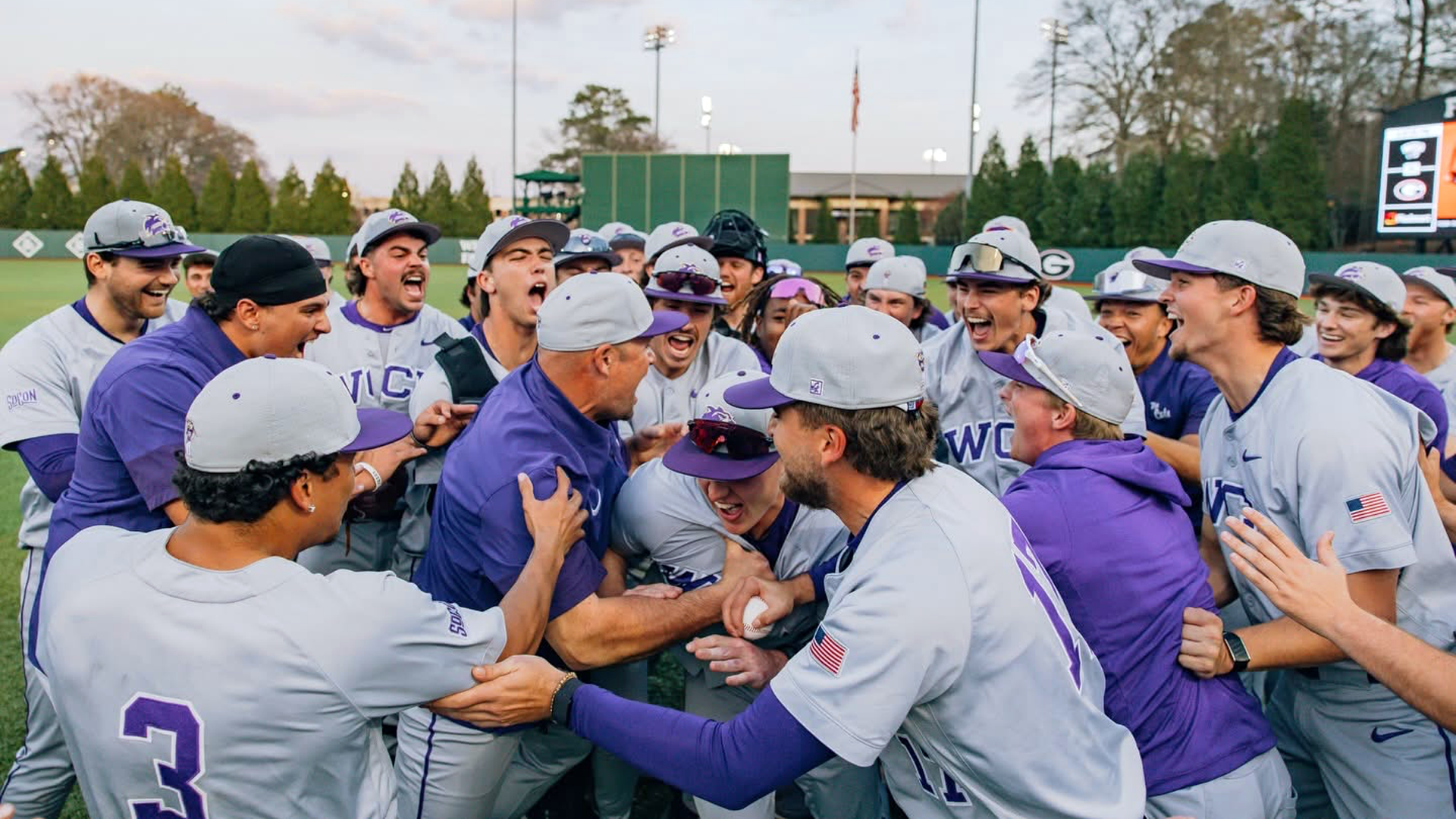 WCU at Georgia - Upset Postgame Celebration - FRONT