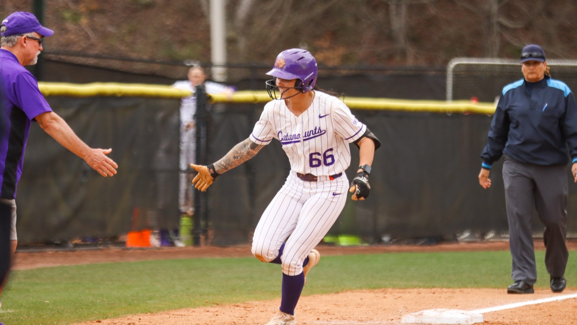 Maya McPherson following Fifth-Inning Grand Slam 