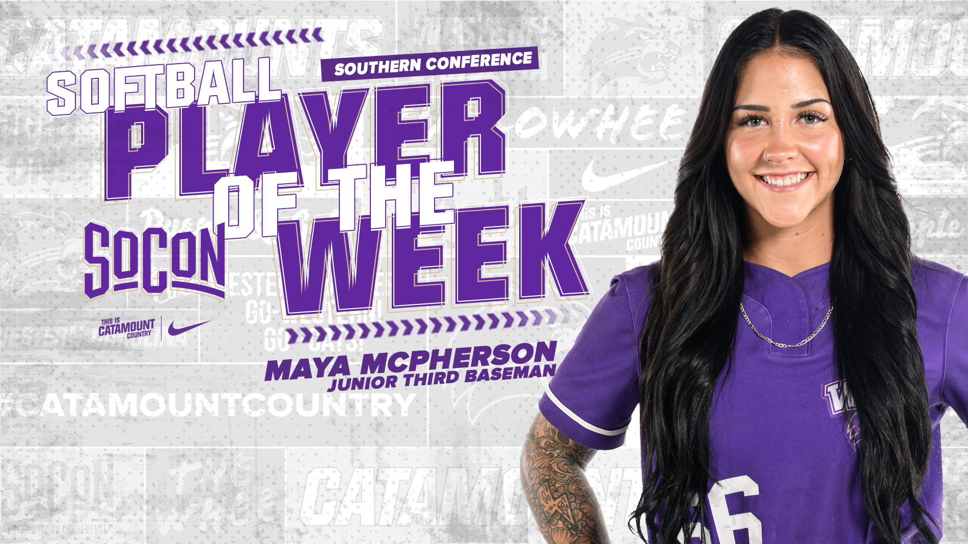 Maya McPherson SoCon Player of the Week - Mar. 9 