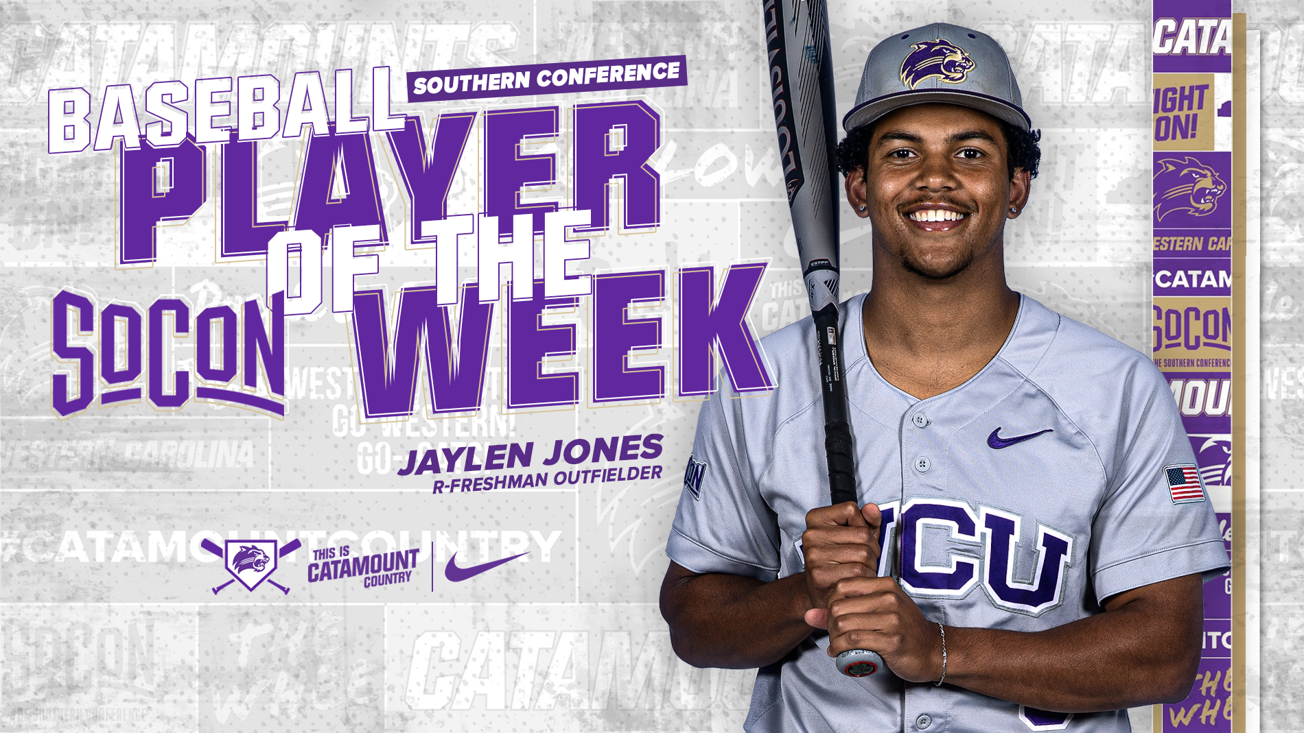 Jaylen Jones - SoCon BASE POTW - 4-13 - FRONT