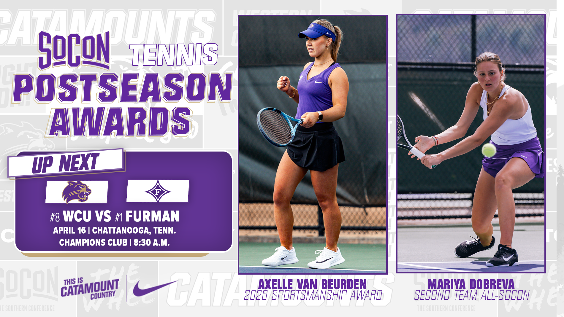 2026 - SoCon WTennis - Postseason Awards - FRONT