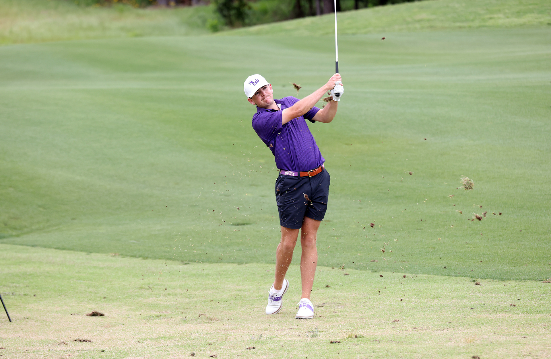 Junior Jace Butcher during Tuesday's second round at the 2026 Southern Conference Men's Golf Championship at the Solina Golf Club.