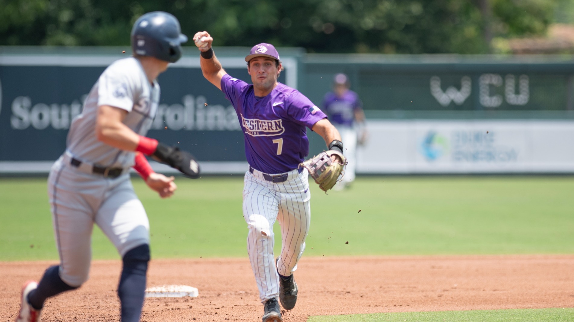 Trent Turner went 3-for-5 during Thursday's tournament opener against Samford at Fluor Field in Greenville, S.C.