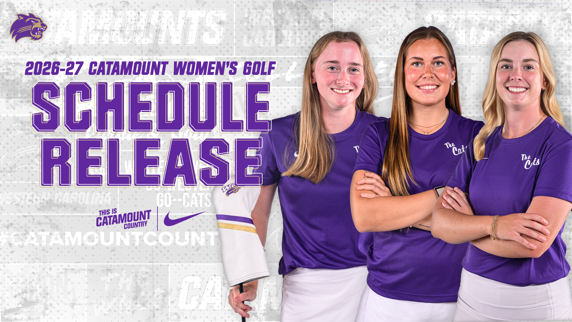 2026-27 WCU Women's Golf Schedule Release - FRONT