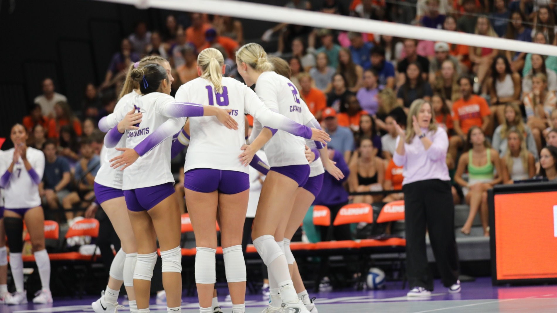 Group Huddle at Clemson