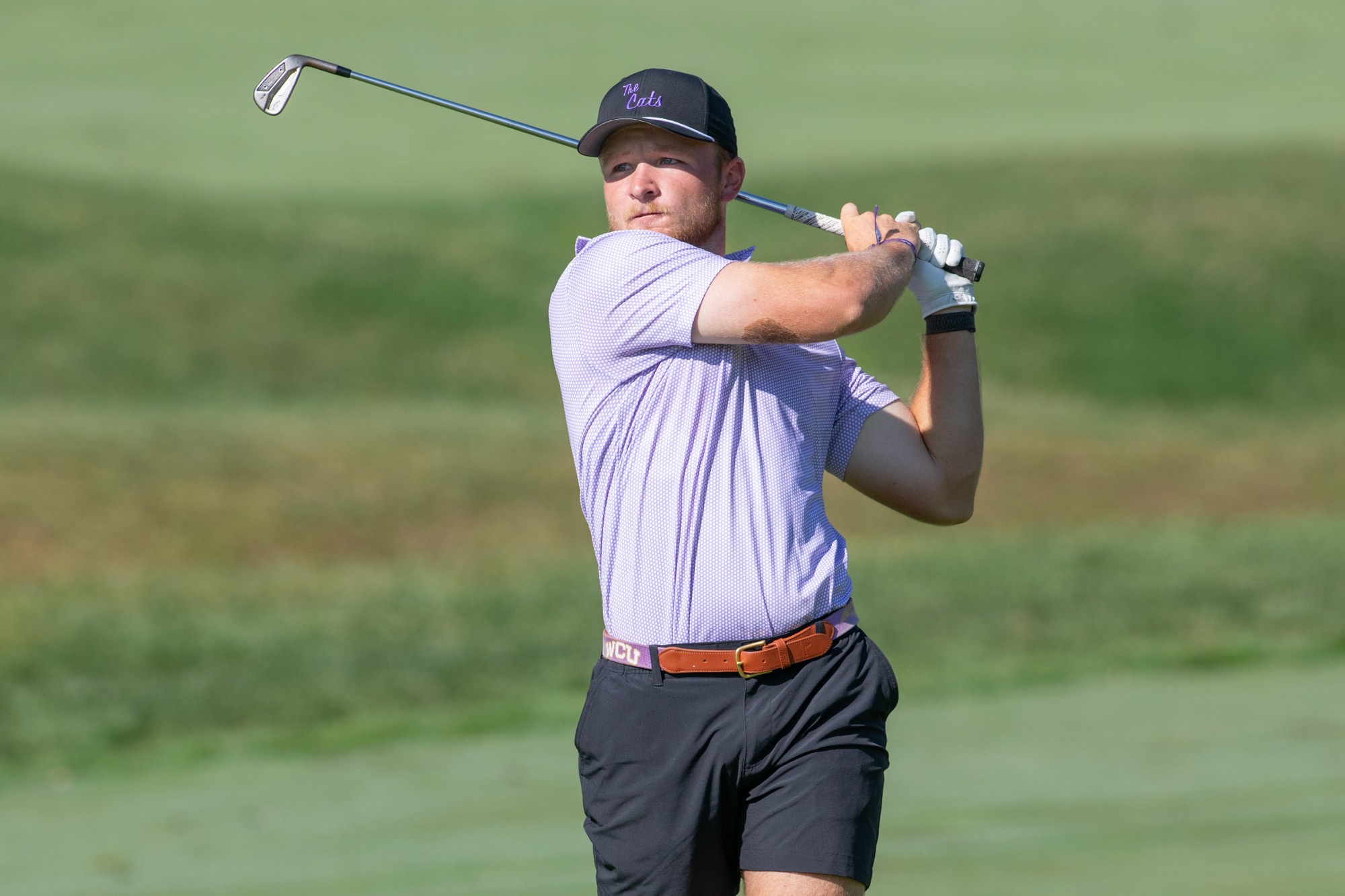 WCU's Tyler Jones during Monday's second round of the 2026 JT Poston Invitational at the Waynesville Inn & Golf Club.