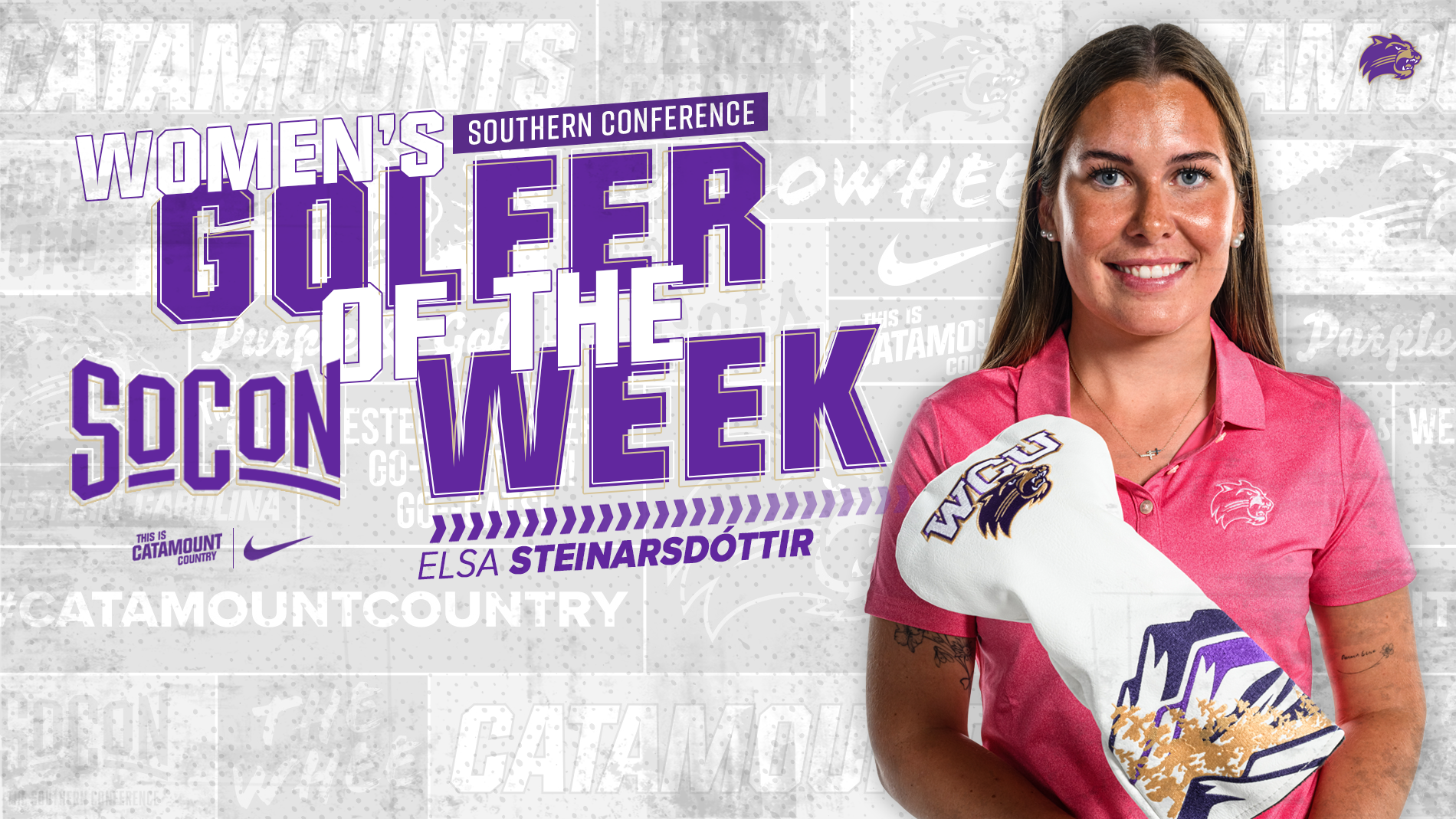 Elsa Steinarsdóttir - SoCon Women’s Golfer of the Week - FRONT
