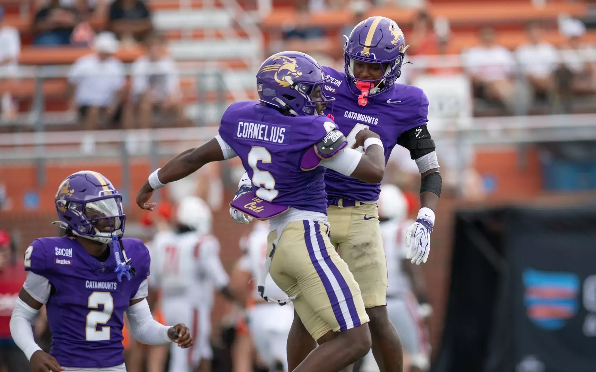Jayden Cornelius returned his first interception 47 yards, adding seven tackles for the Catamount defense on Sunday at Campbell.